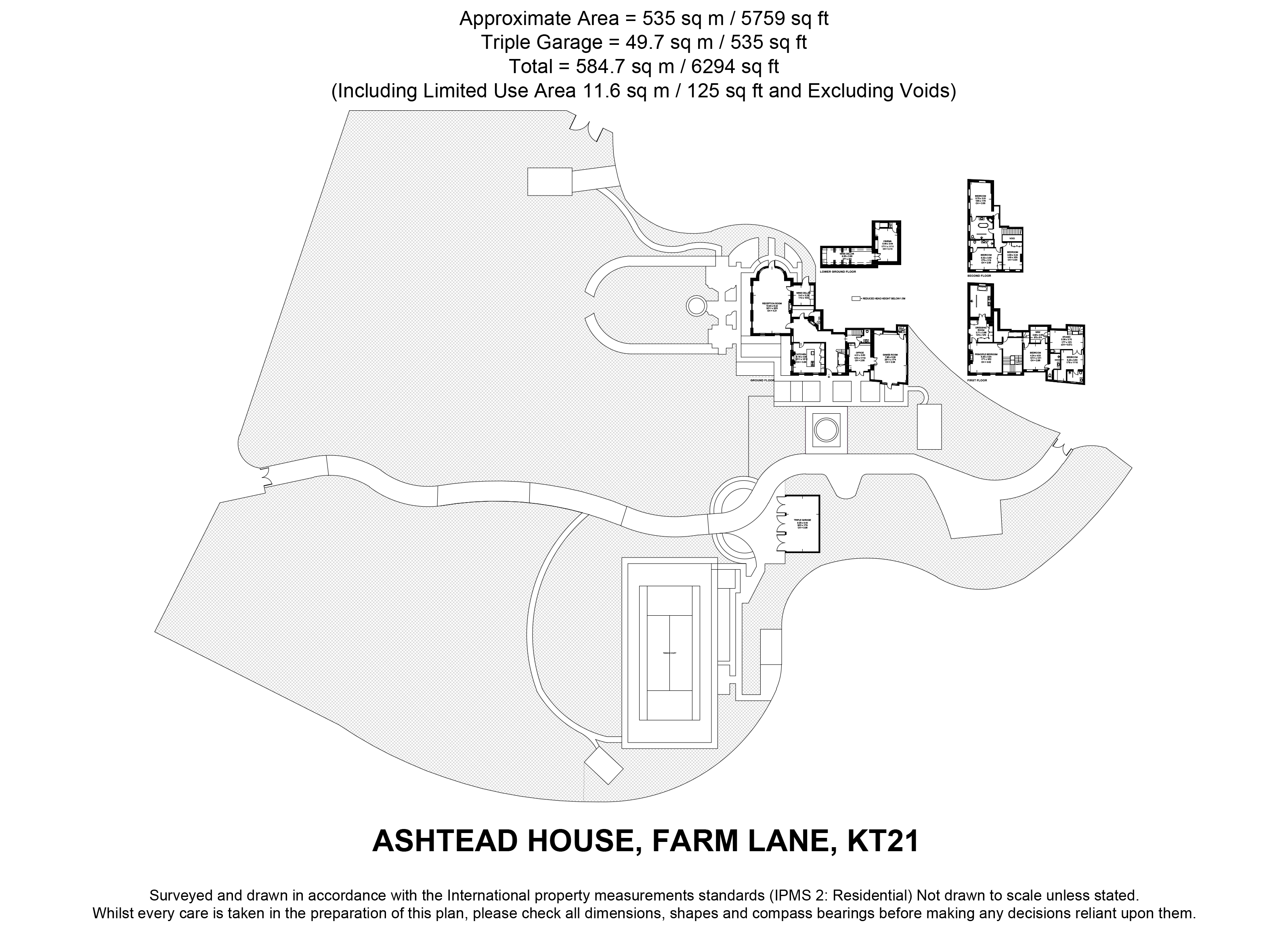 1 Ashtead House,, Farm Lane, Surrey floorplan