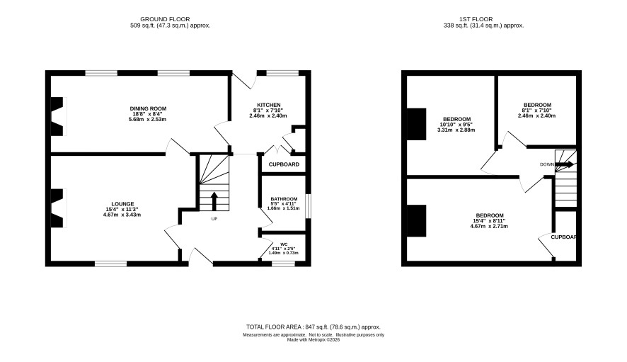 44 St. Omer Close, Mulbarton, Norwich floorplan