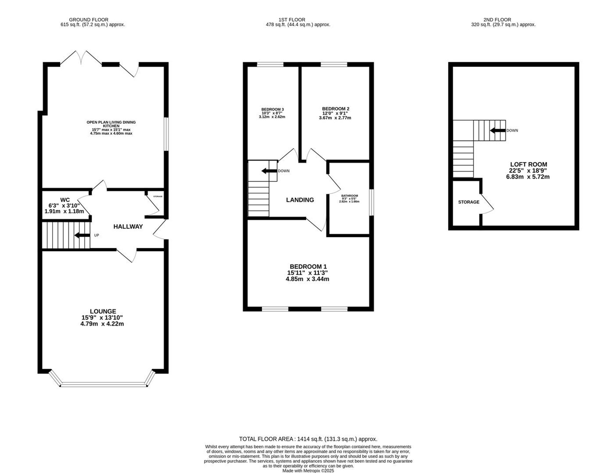 14 Meadway, Stockport floorplan
