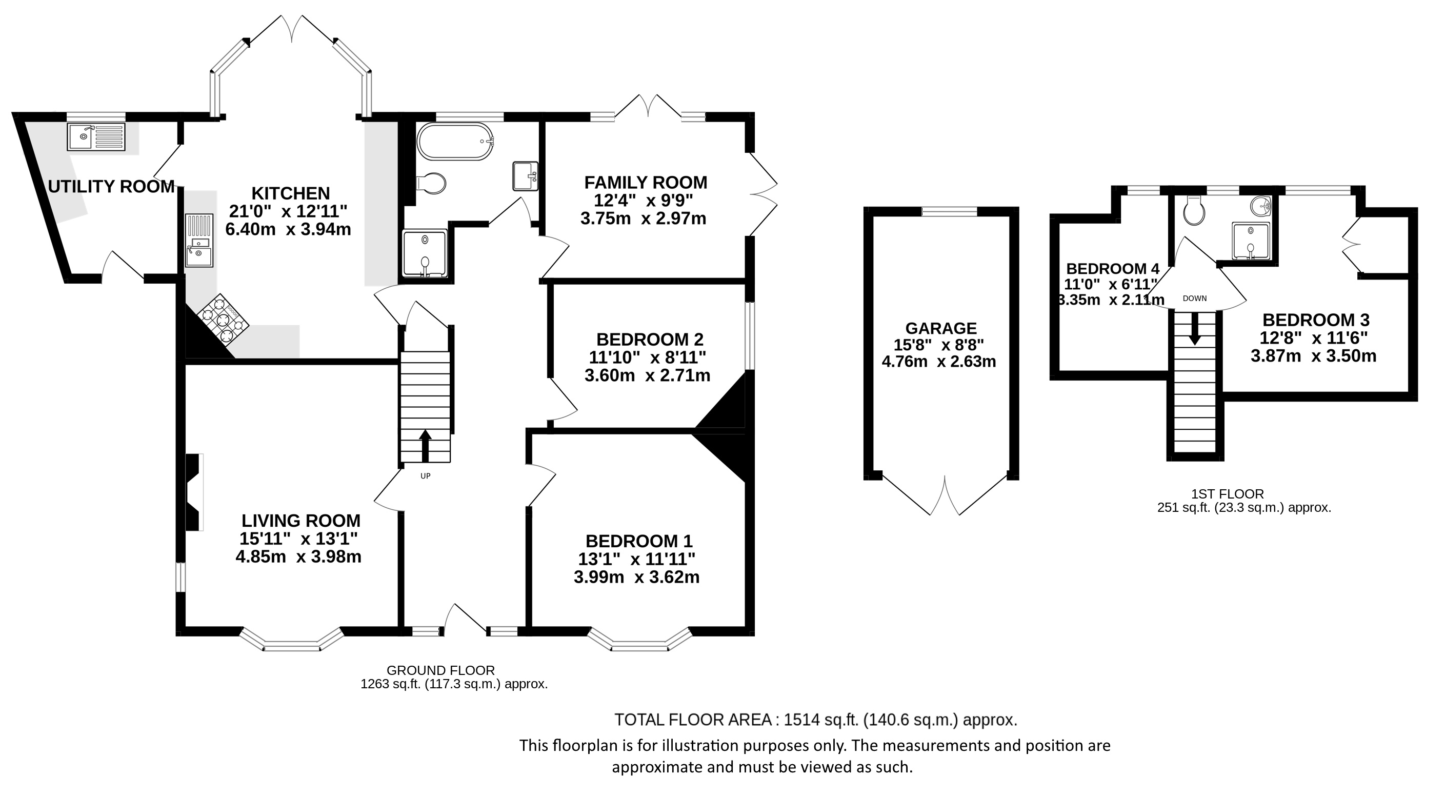 45, Meadow Walk, Harpenden floorplan