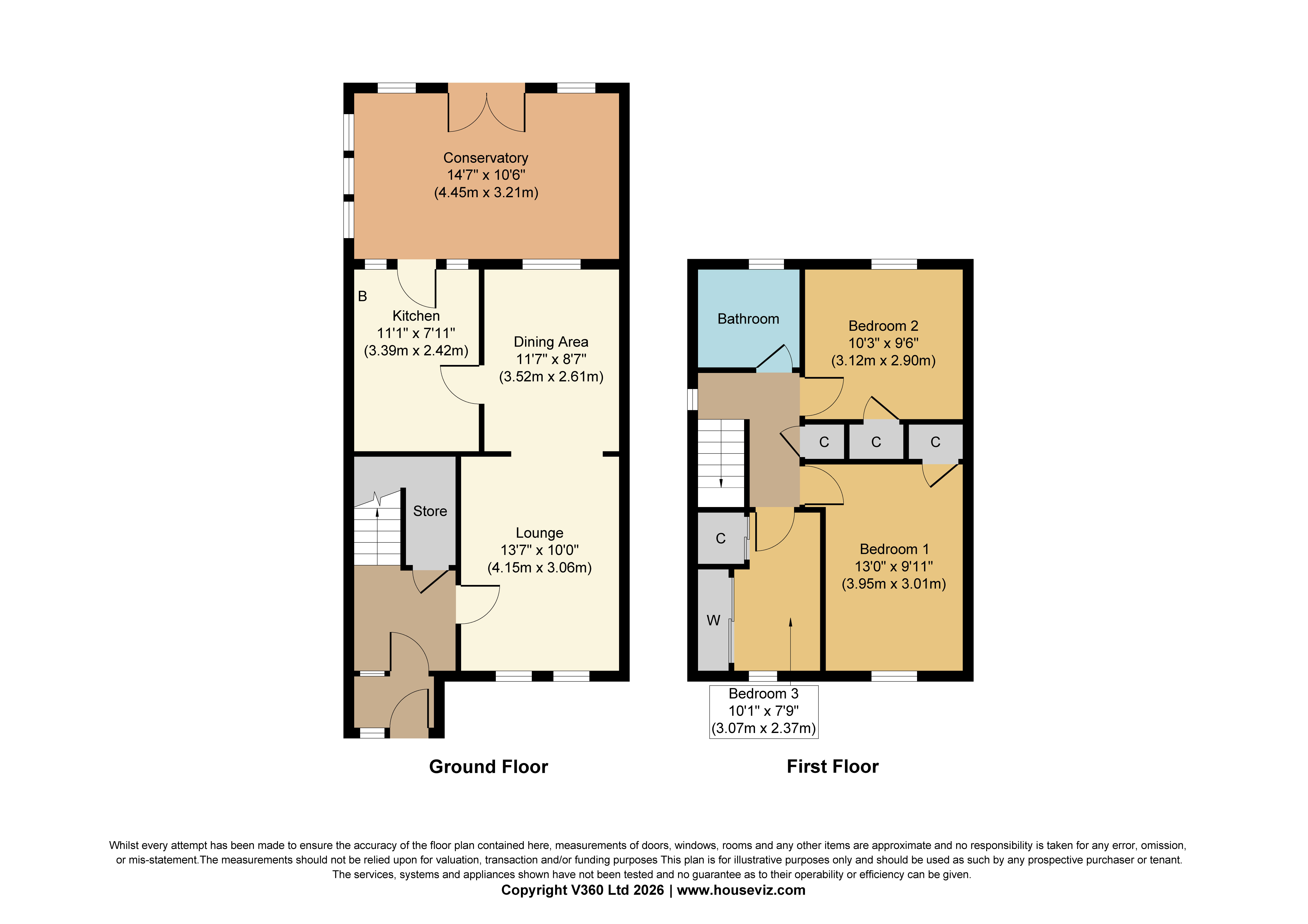 3  , Hollybank Place, East Calder floorplan