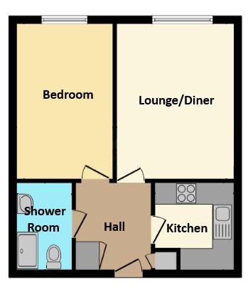 Flat 33, Springwood Court, Church Road, New Romney floorplan