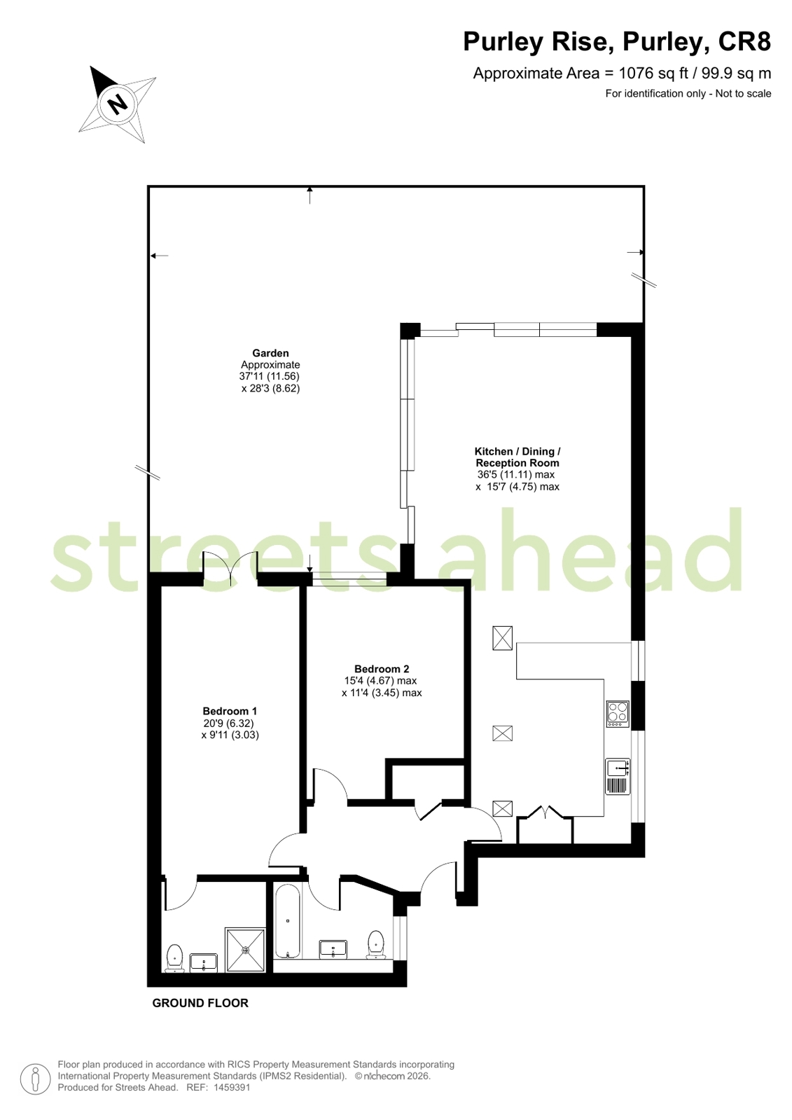 37, Purley Rise, Purley floorplan