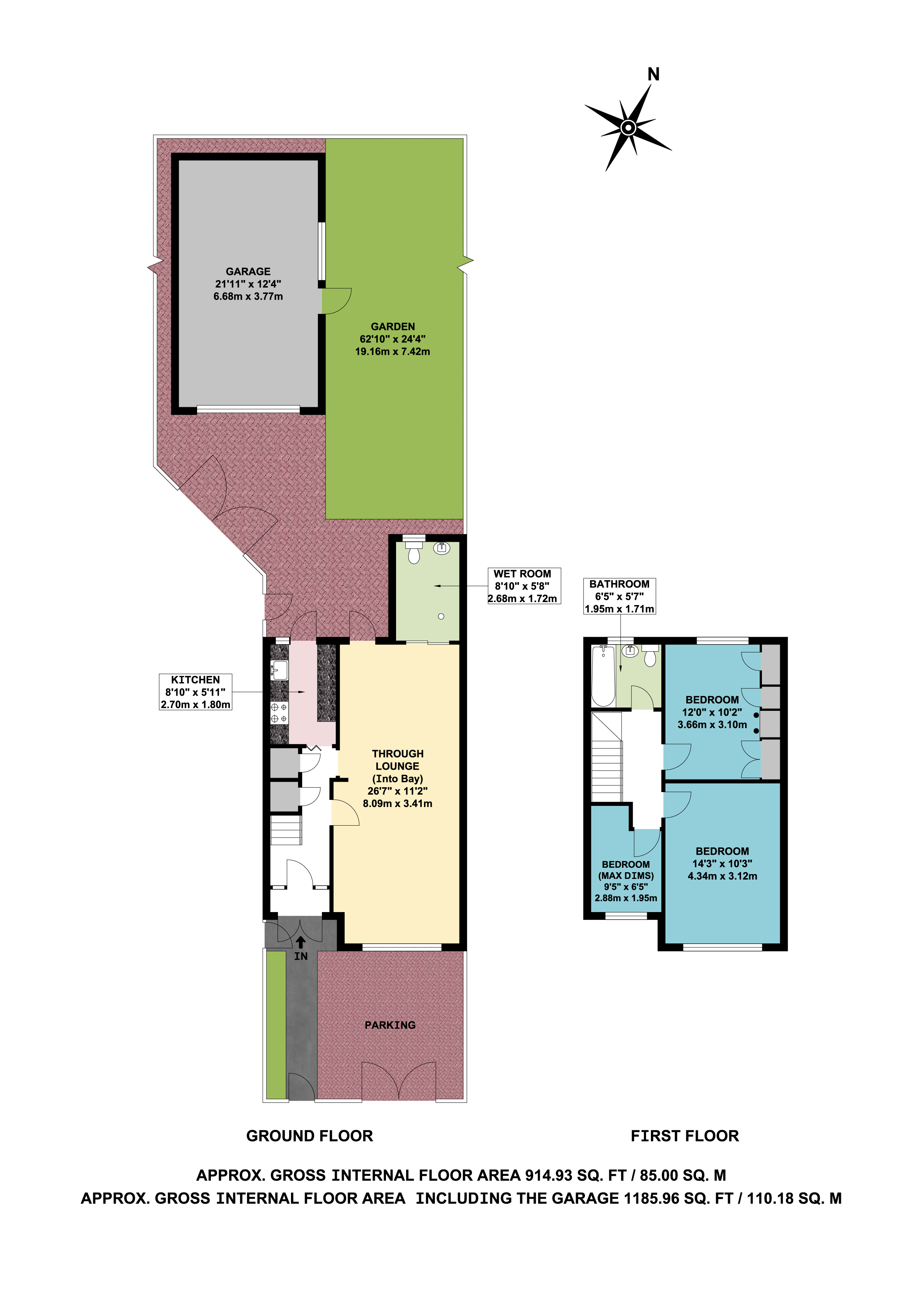 21, Drew Gardens, Greenford floorplan