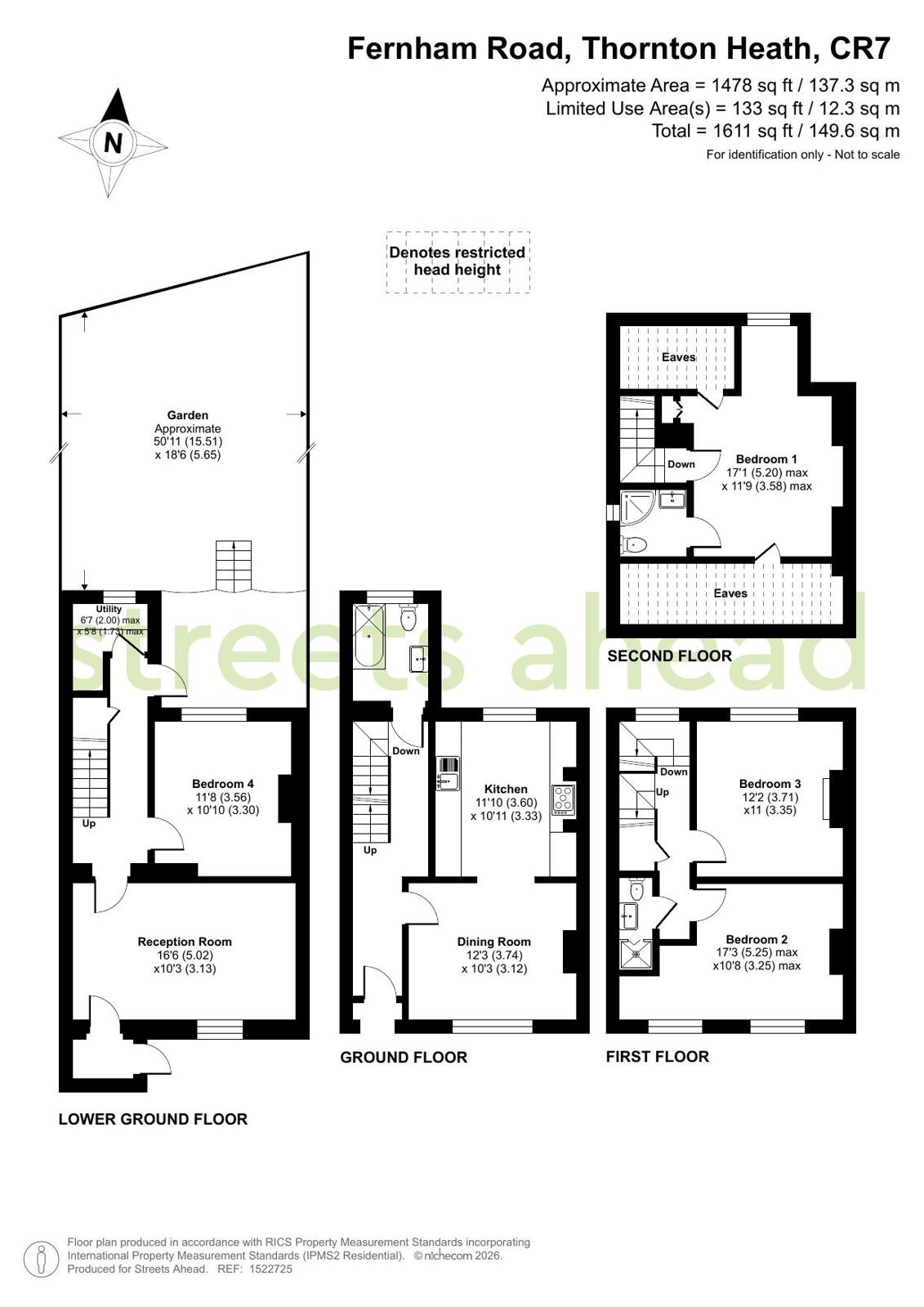 22, Fernham Road, Thornton Heath floorplan