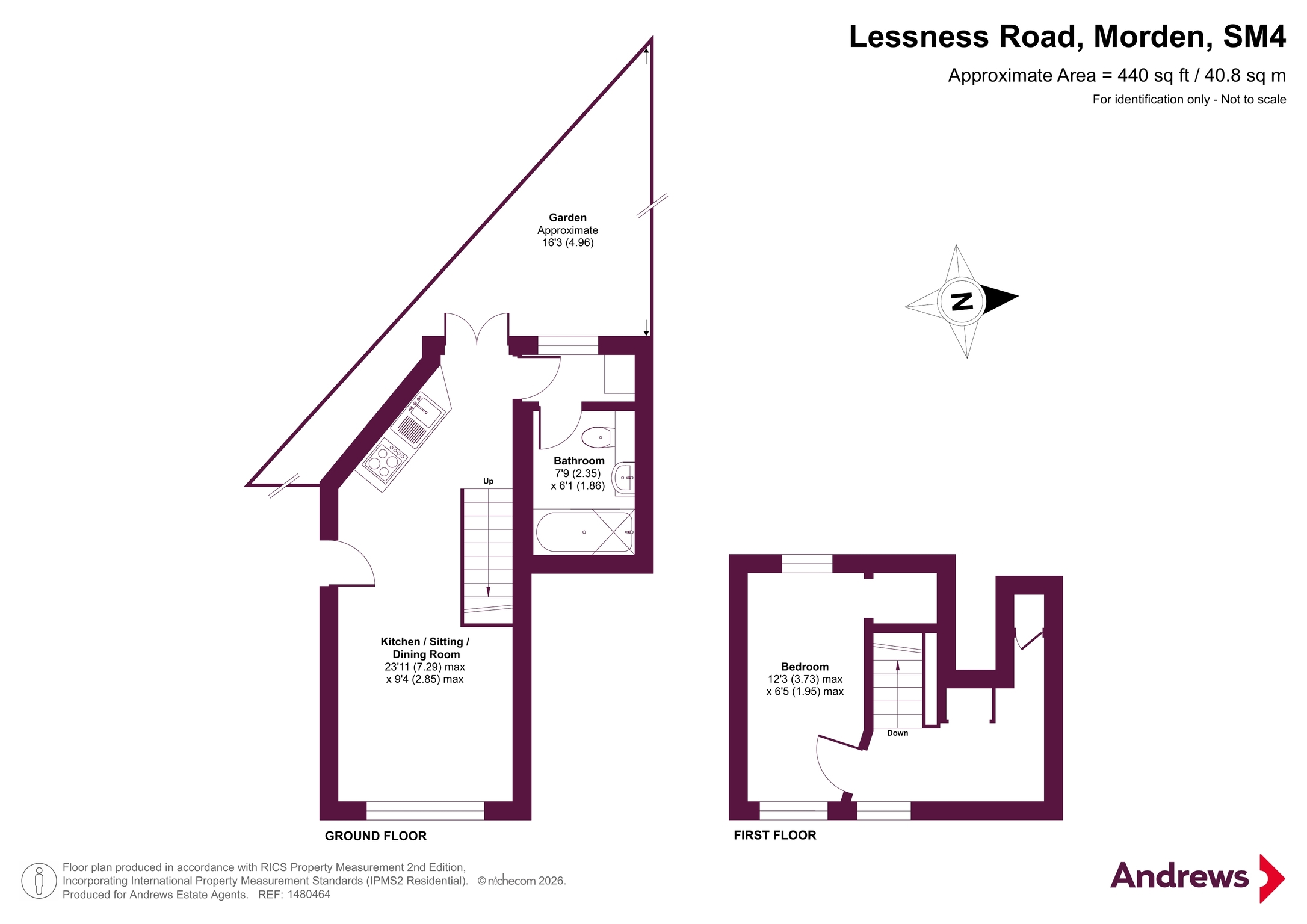 1A,, Lessness Road, Morden floorplan