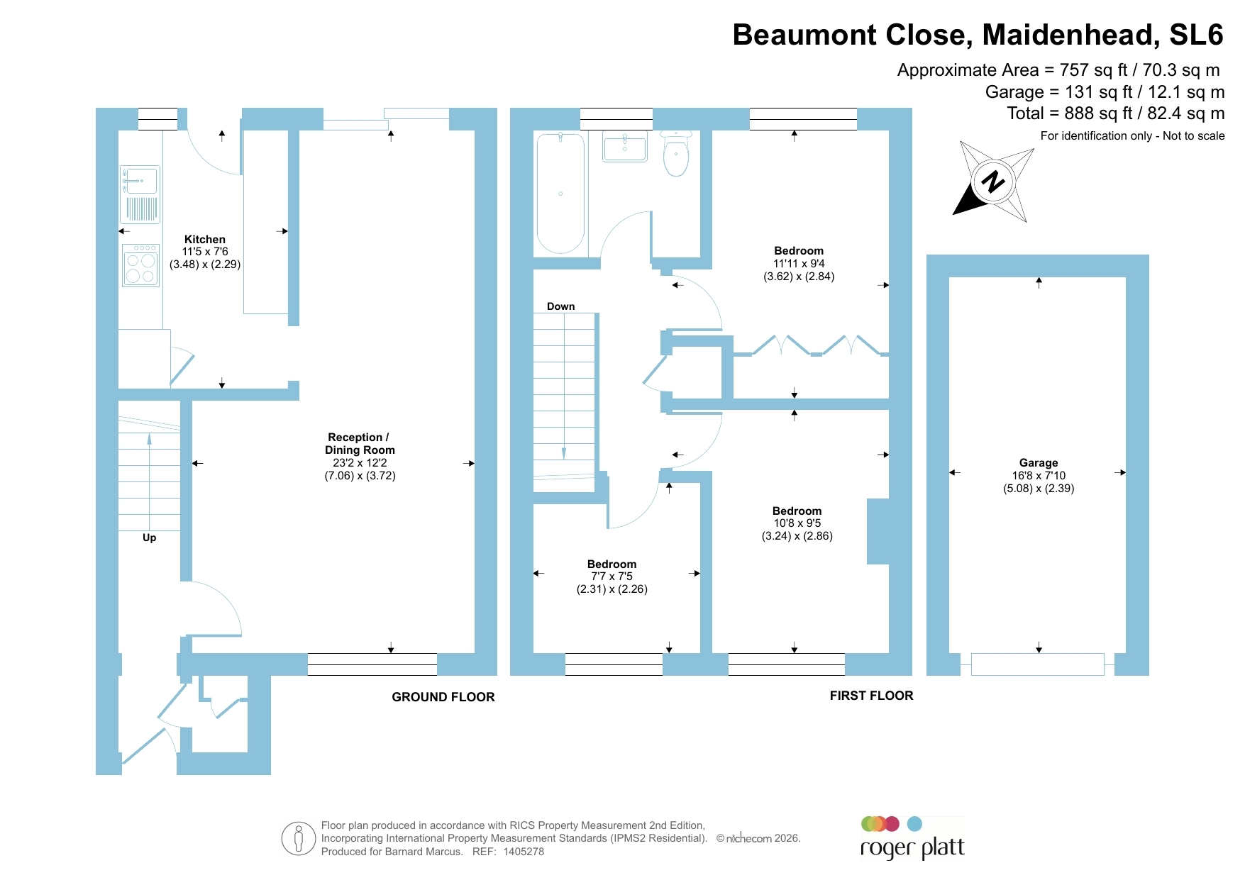6, Beaumont Close, Maidenhead floorplan