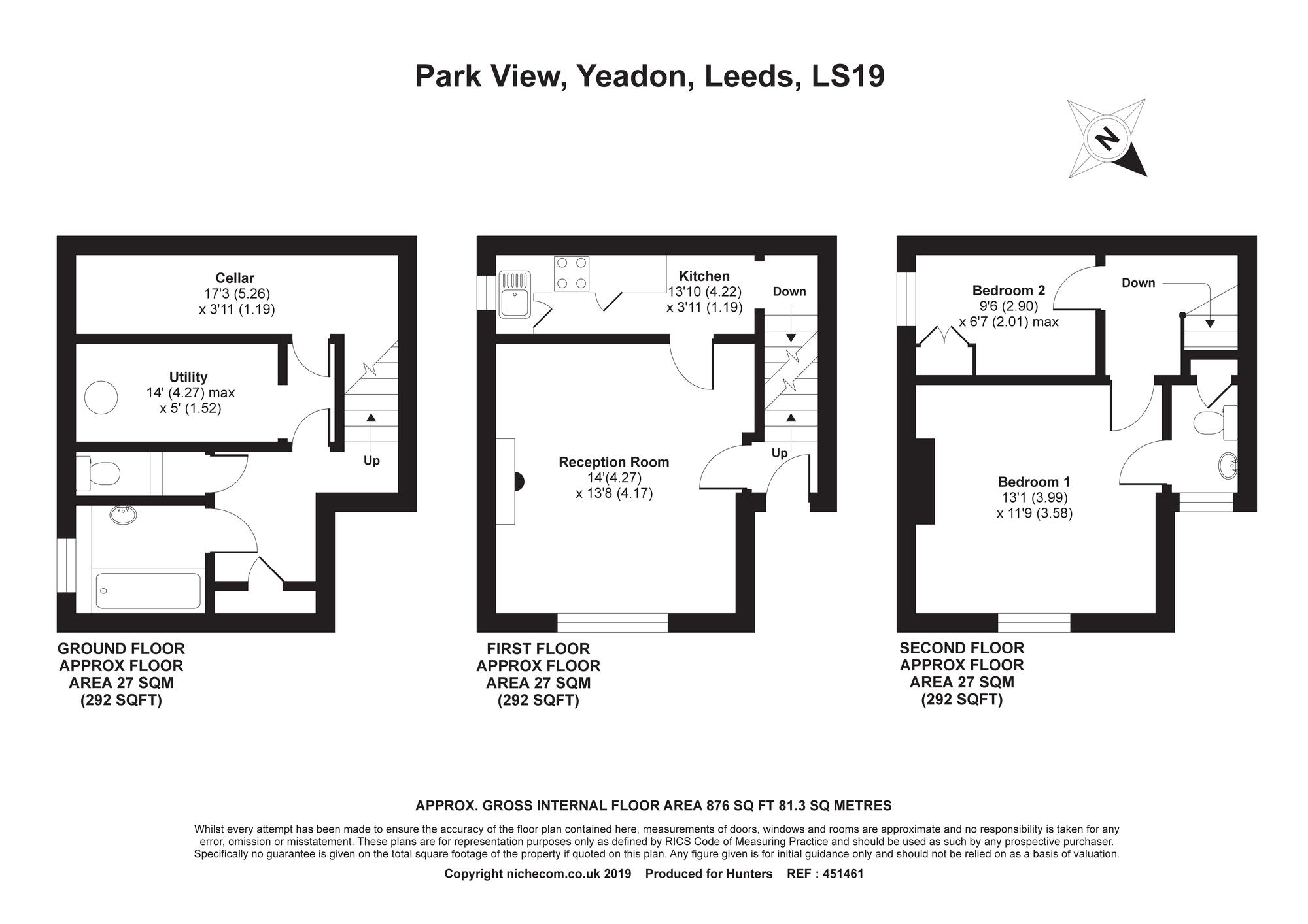 2 Bedrooms End terrace house for sale in Park View, Yeadon, Leeds LS19