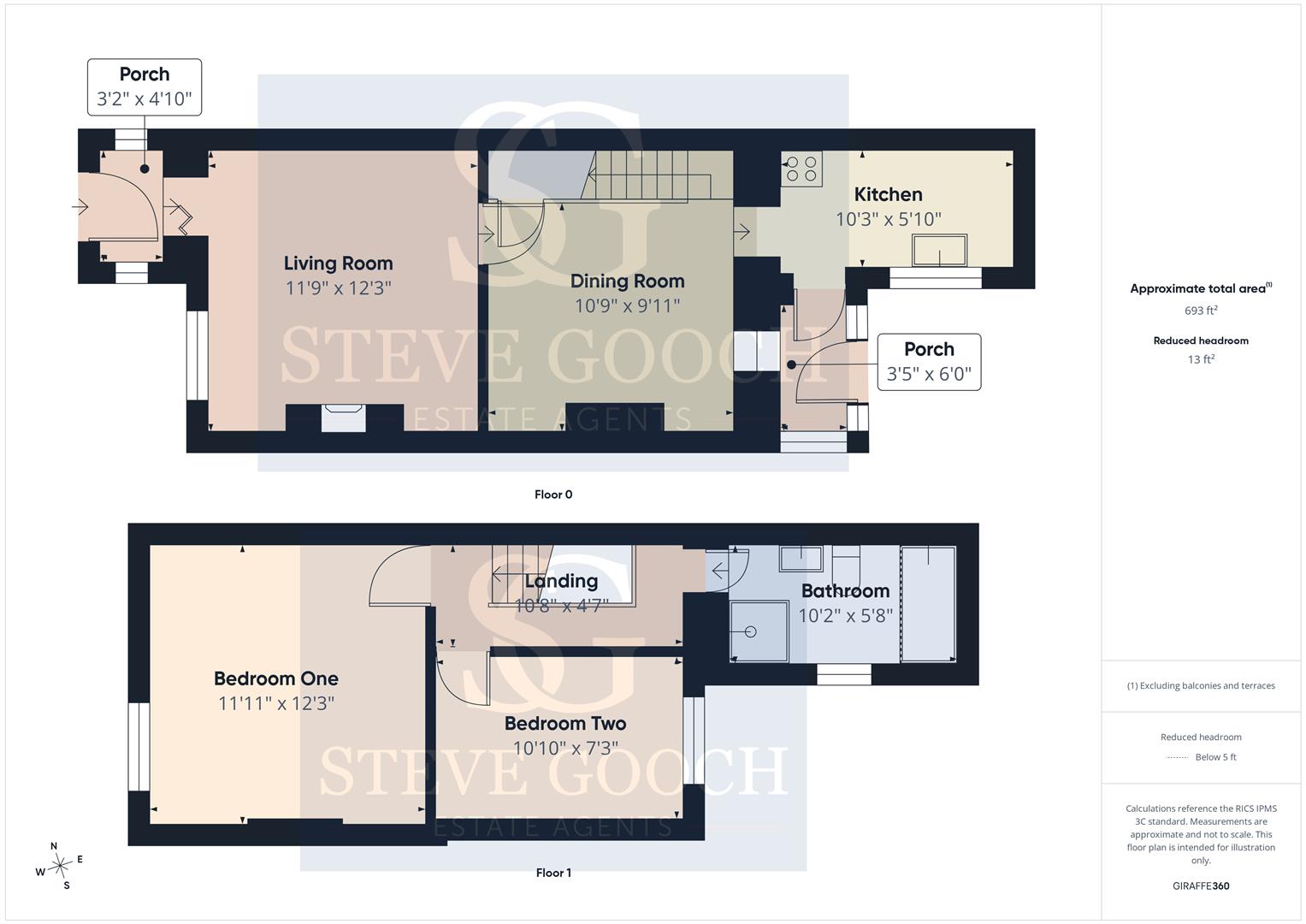 64, Church Road, Cinderford floorplan