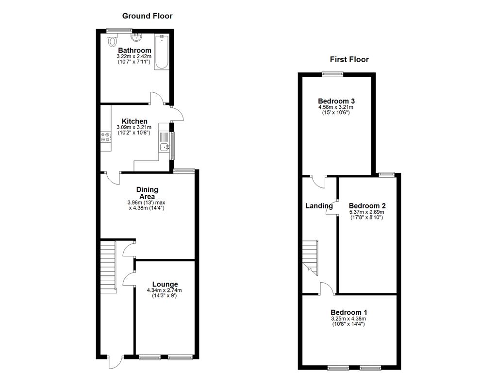 3 Bedrooms Terraced house to rent in Foord Street, Rochester ME1