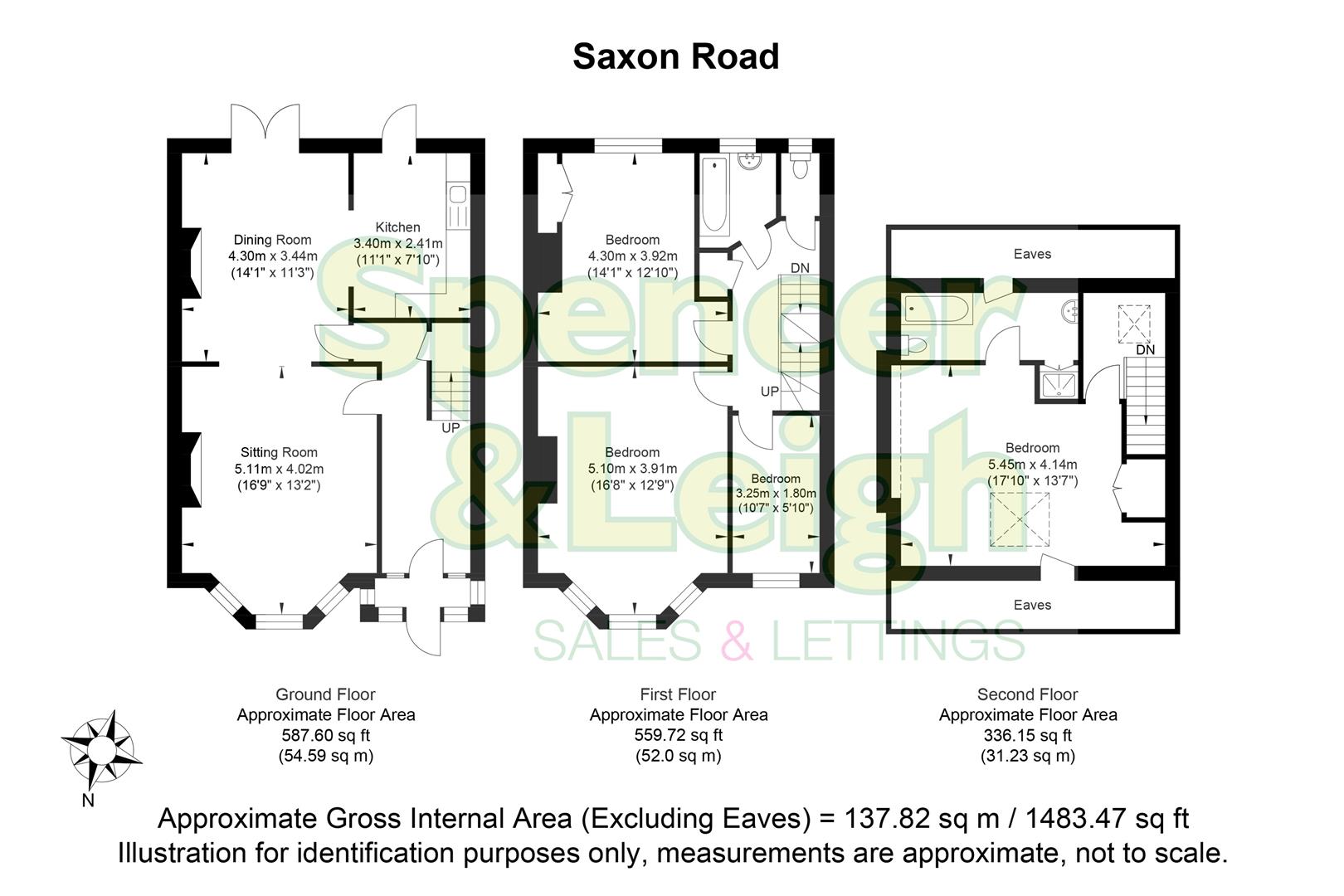 13, Saxon Road, Hove floorplan