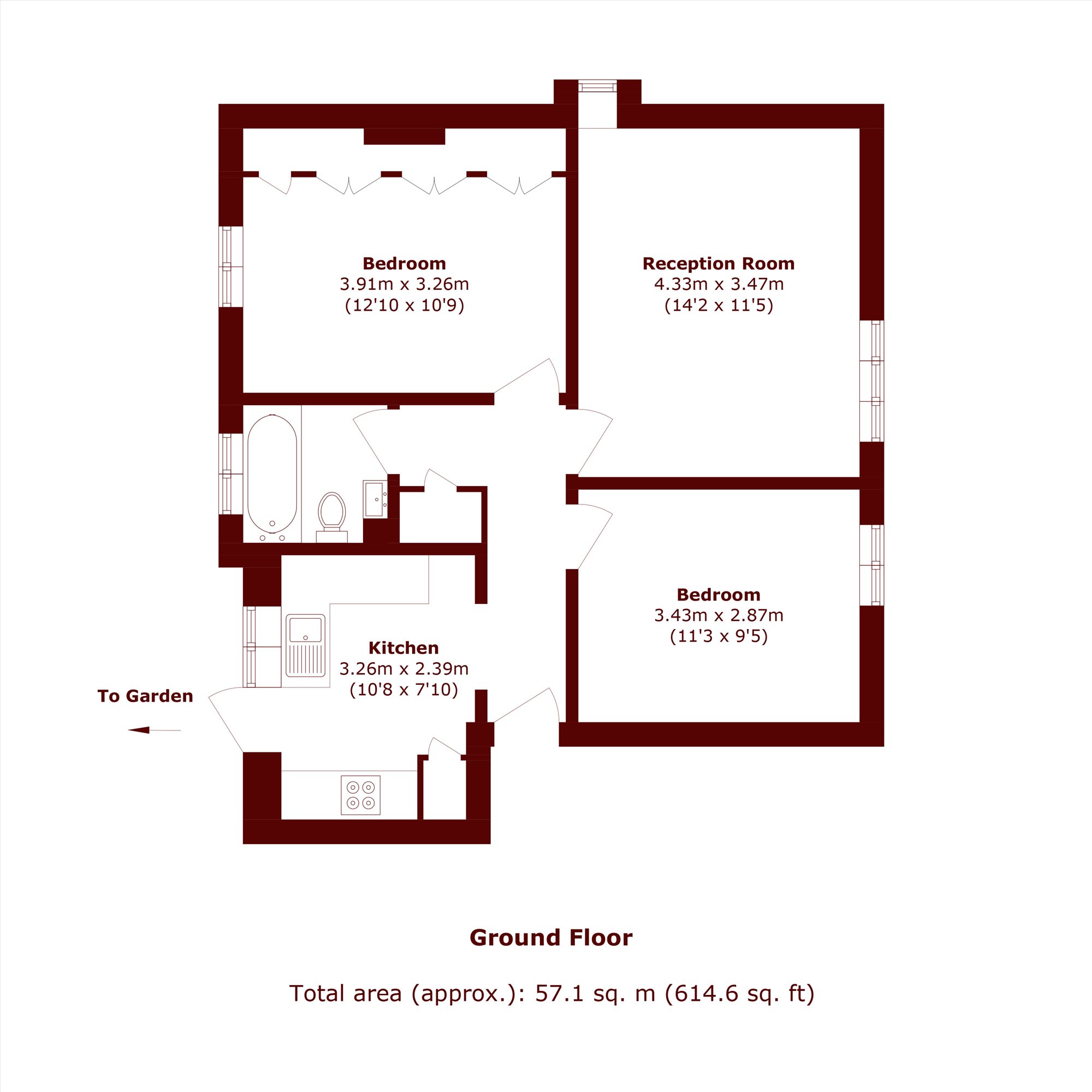 151, Dibdin House, London floorplan