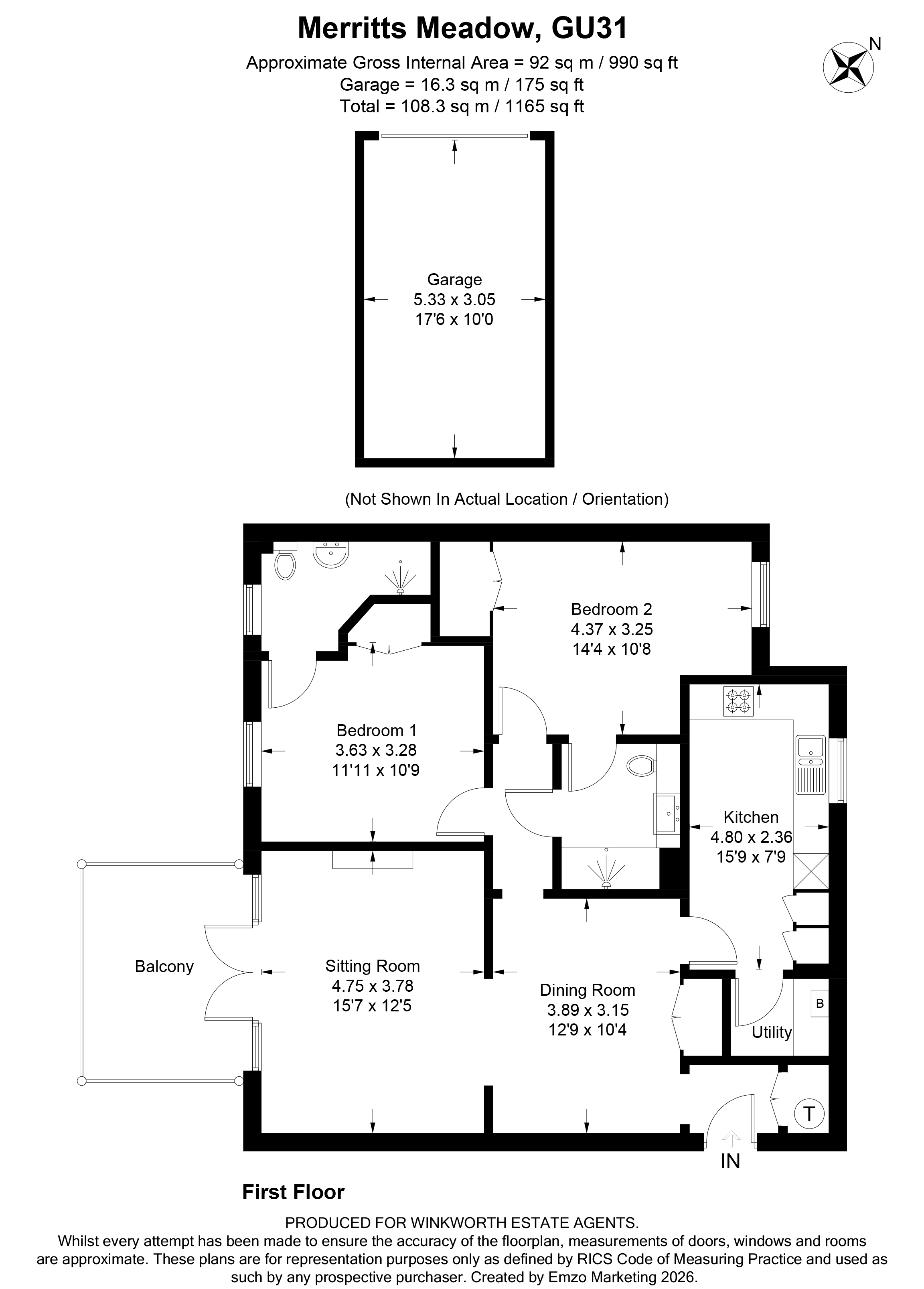 4, Merritts Meadow, Hampshire floorplan