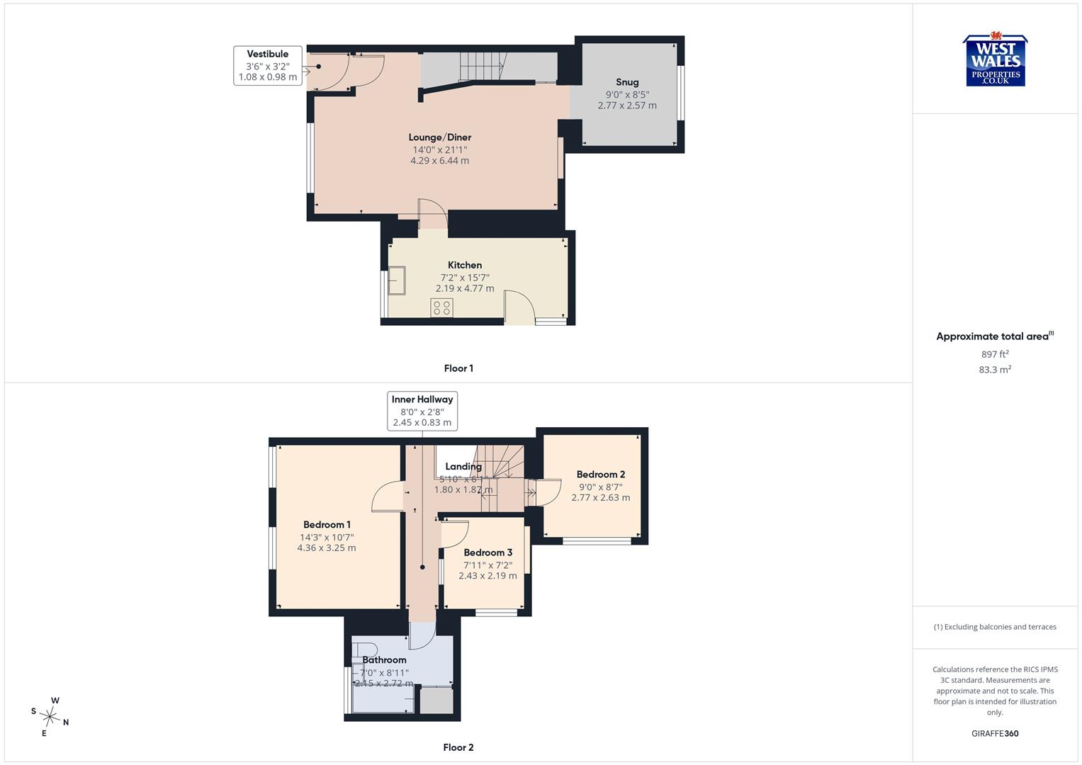 15, Ocean View, Burry Port floorplan