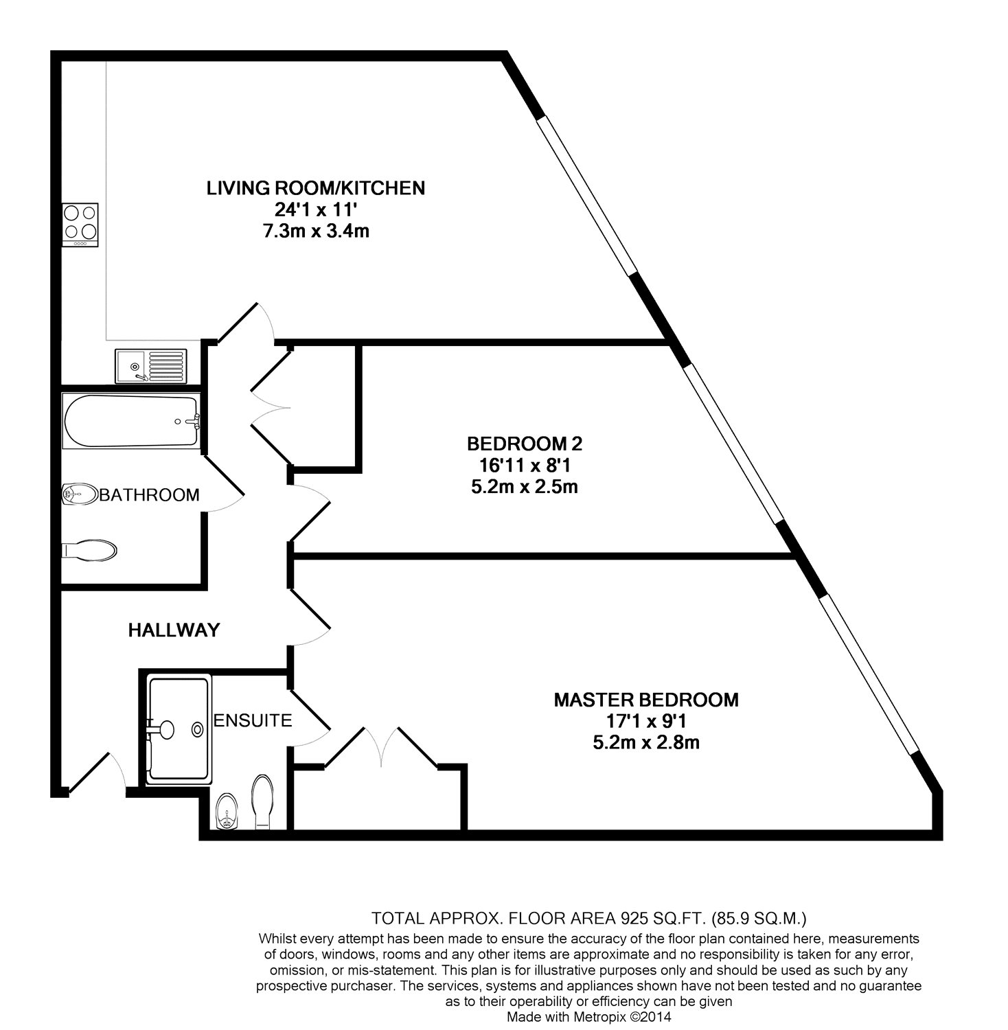 2 Bedrooms Flat to rent in The Courtyard, Southwell Park Road, Camberley, Surrey GU15