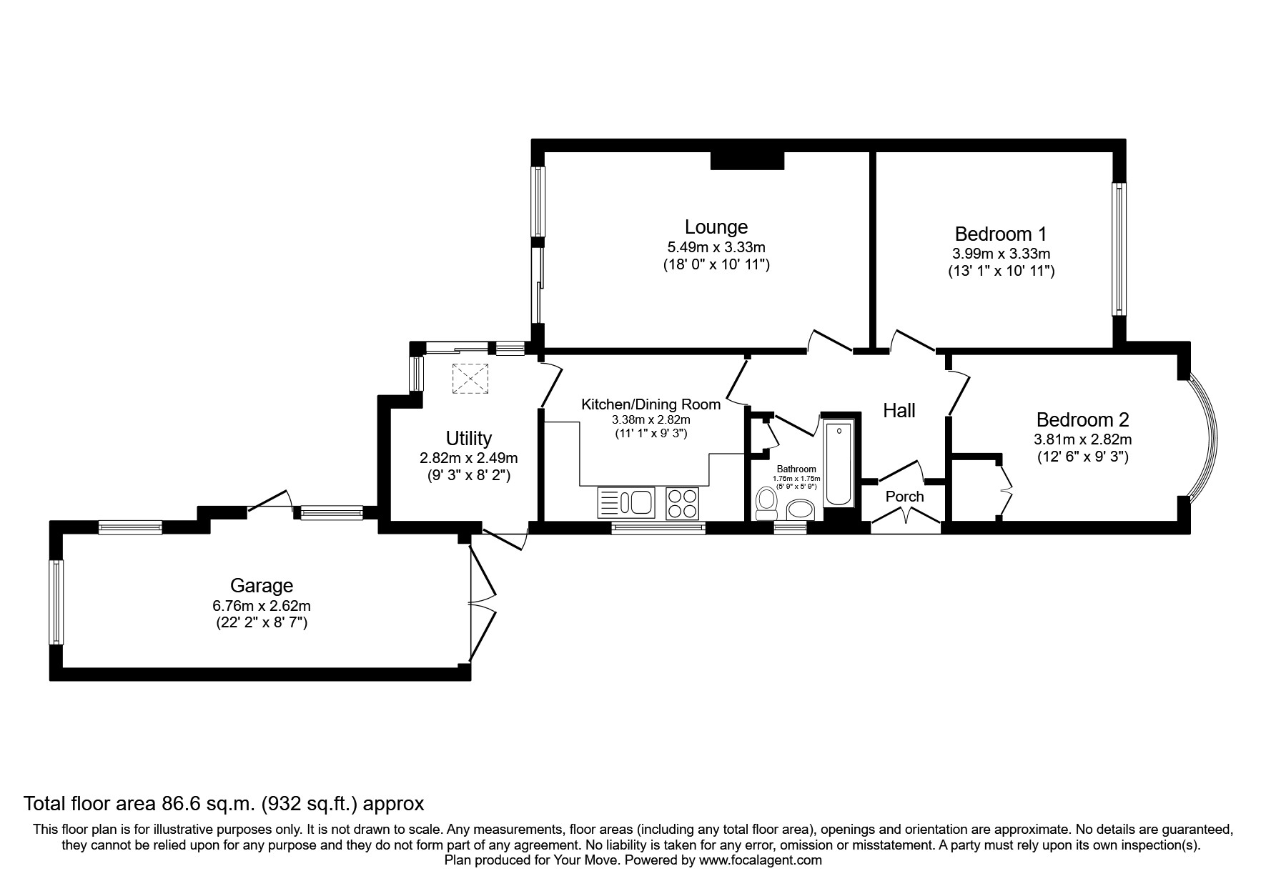 The Bridle, Glen Parva, Leicester, Leicestershire LE2, 2 bedroom