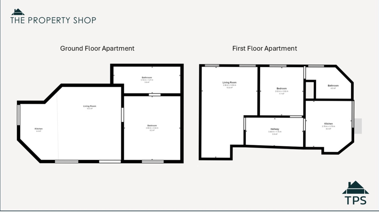 2 Apartments, Parade Square, Lostwithiel floorplan