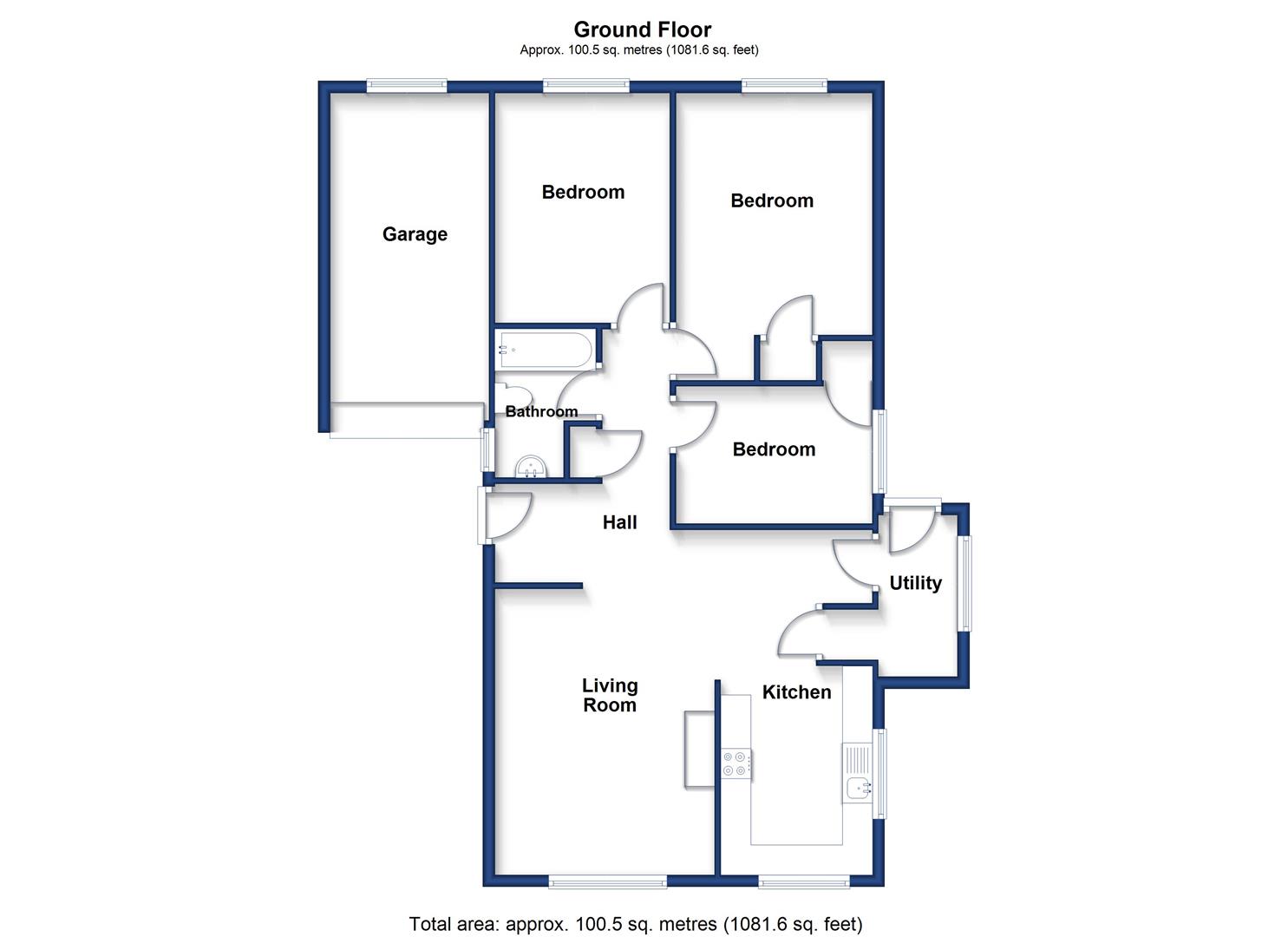 6, East Close, Helston floorplan