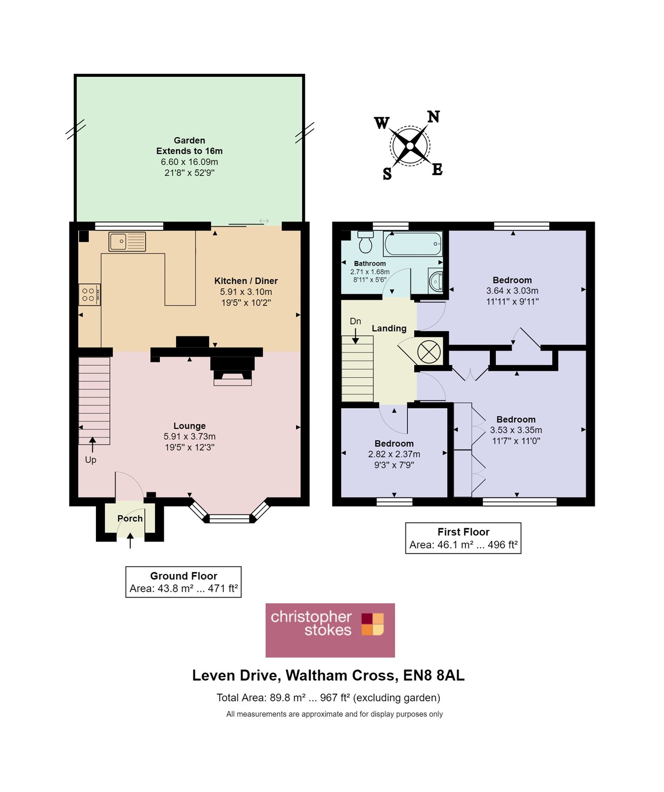 Leven Drive, Waltham Cross EN8, 3 bedroom terraced house for sale