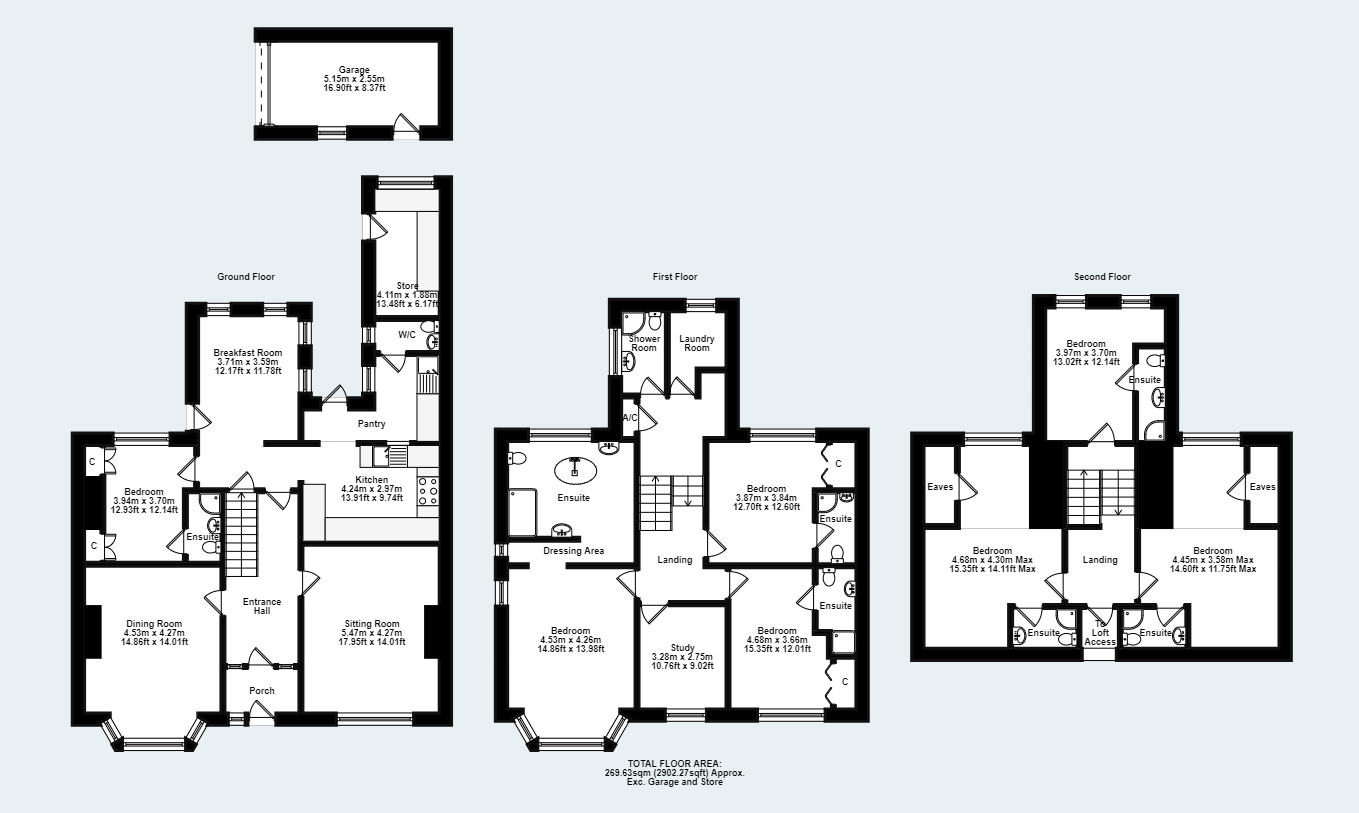 1, Tregonwell Road, Minehead floorplan