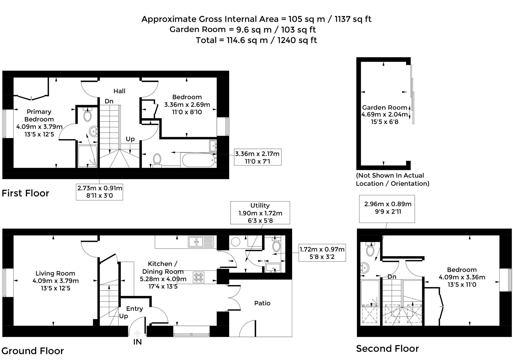 278 Woodstock Road, Oxford floorplan