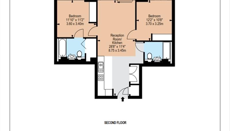 15, Garrett Mansions, West End Gate, London floorplan