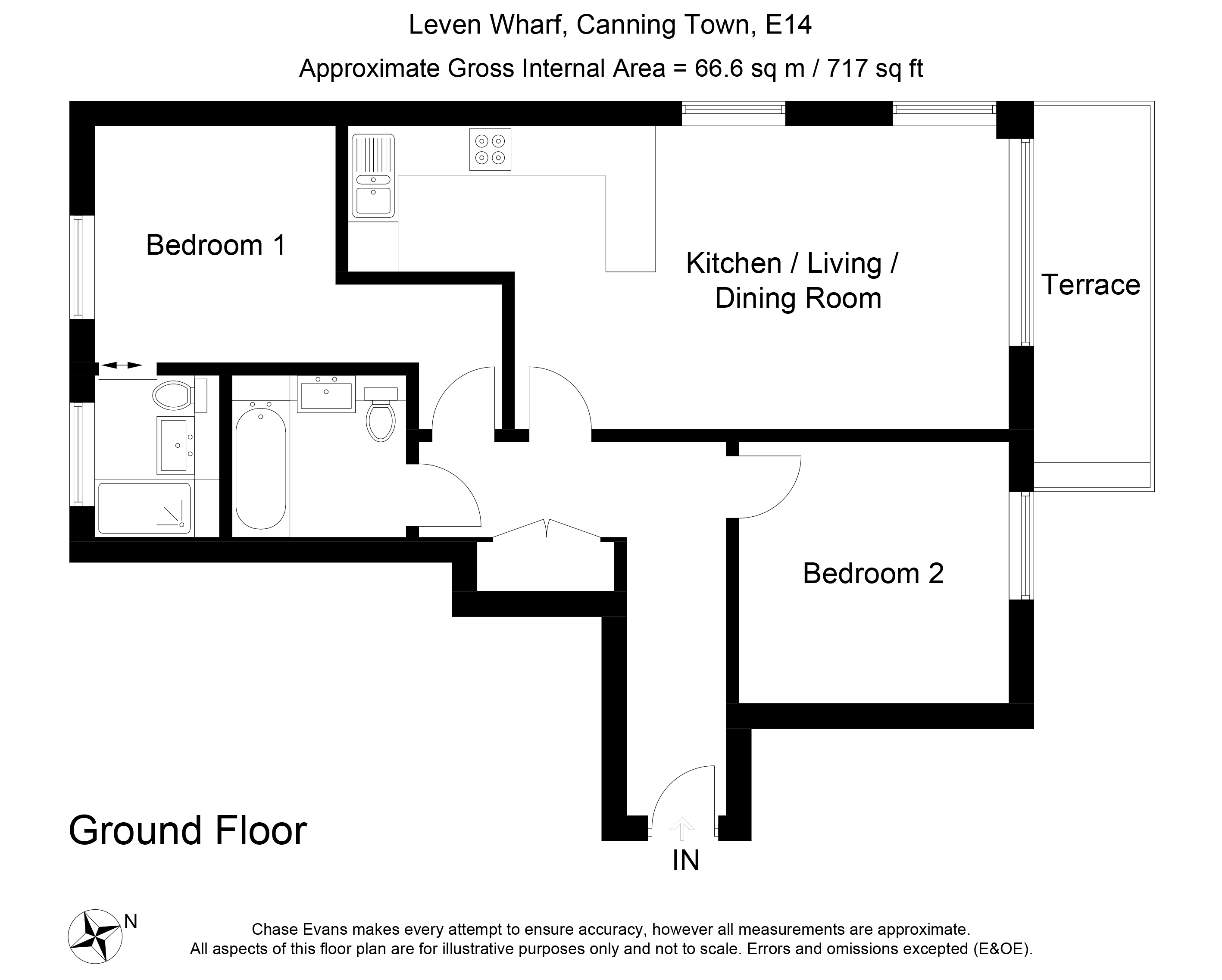 2 Bedrooms Flat to rent in Leven Wharf, Leven Road, London E14