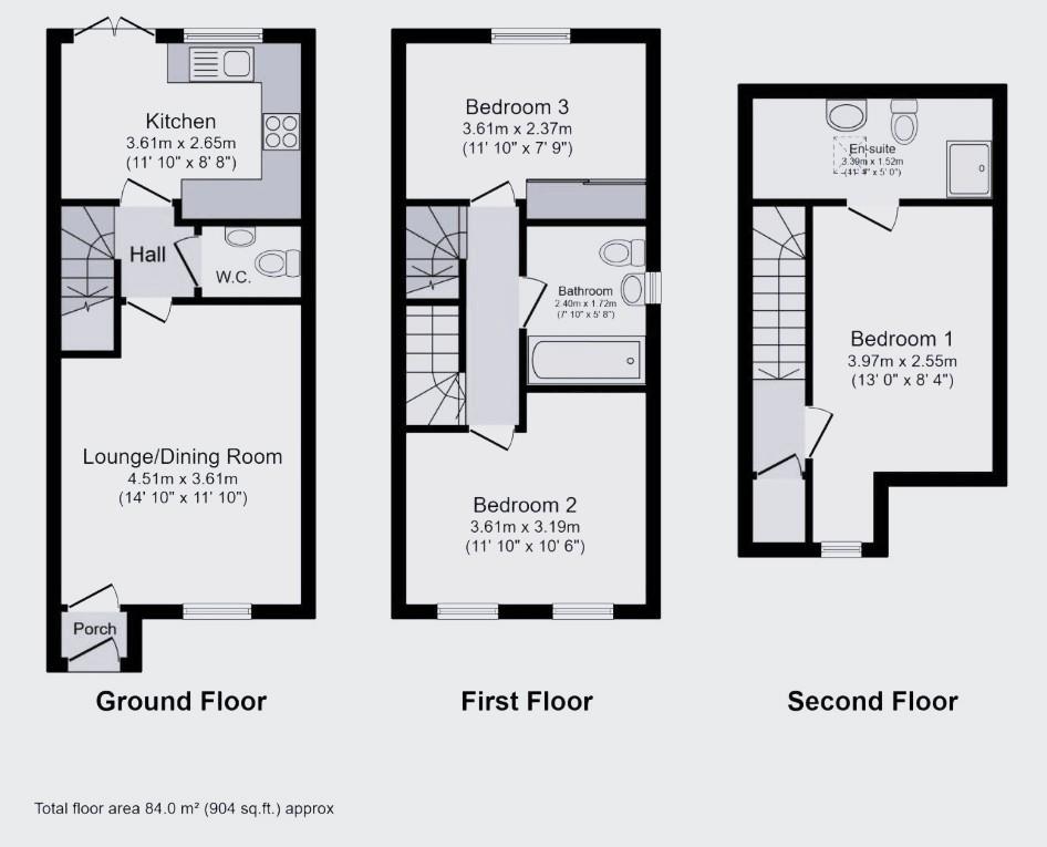 12, Starling Close, Shepshed floorplan