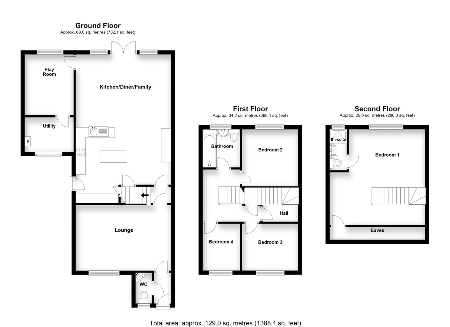 15, Jupiter Gate, Stevenage floorplan