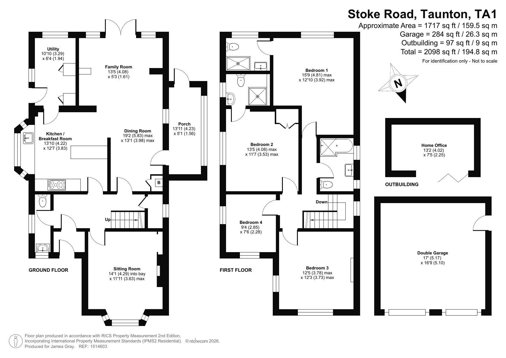 60, Stoke Road, Taunton floorplan