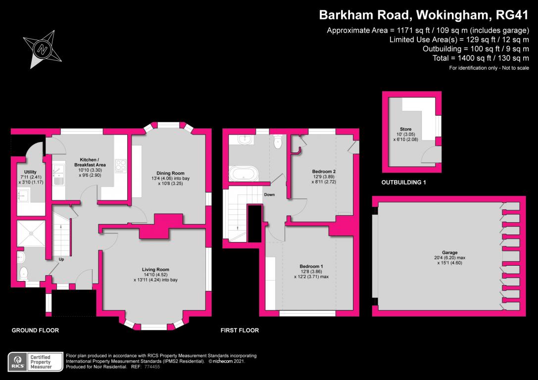 Barkham Road, Wokingham RG41, 2 bedroom detached house for sale