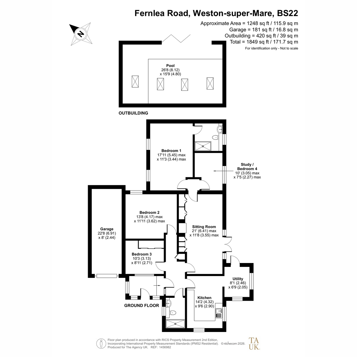 40, Fernlea Road, Weston-super-mare floorplan