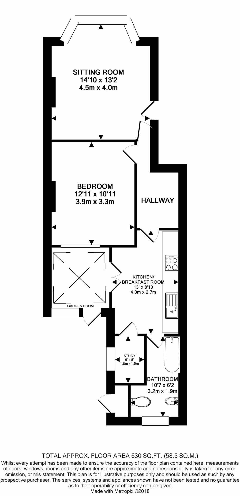 1 Bedrooms Flat to rent in Seymour Road, Bishopston, Bristol BS7