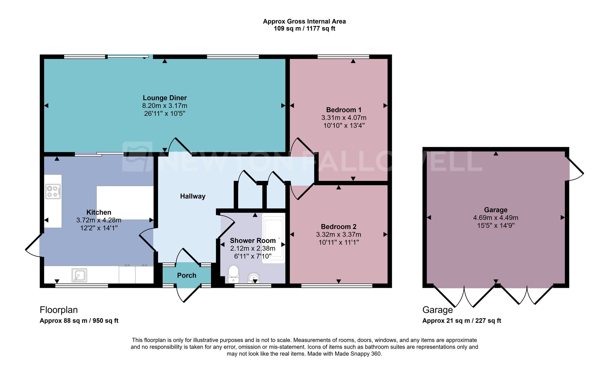 11 Heathfield, Coalville floorplan