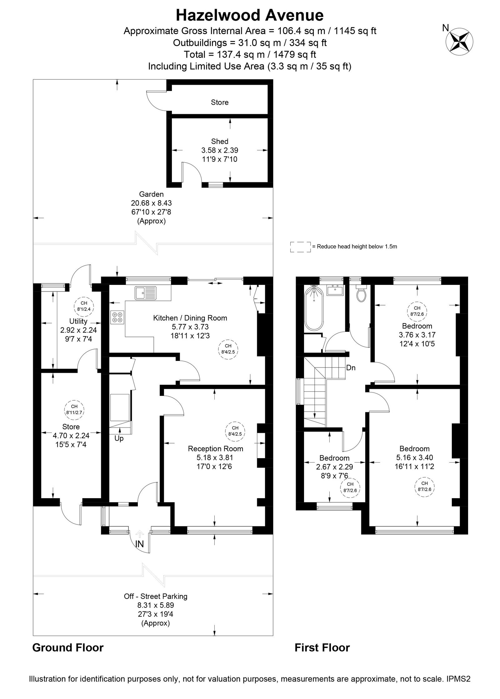 Hazelwood Avenue, Morden, SM4 5RS floorplan