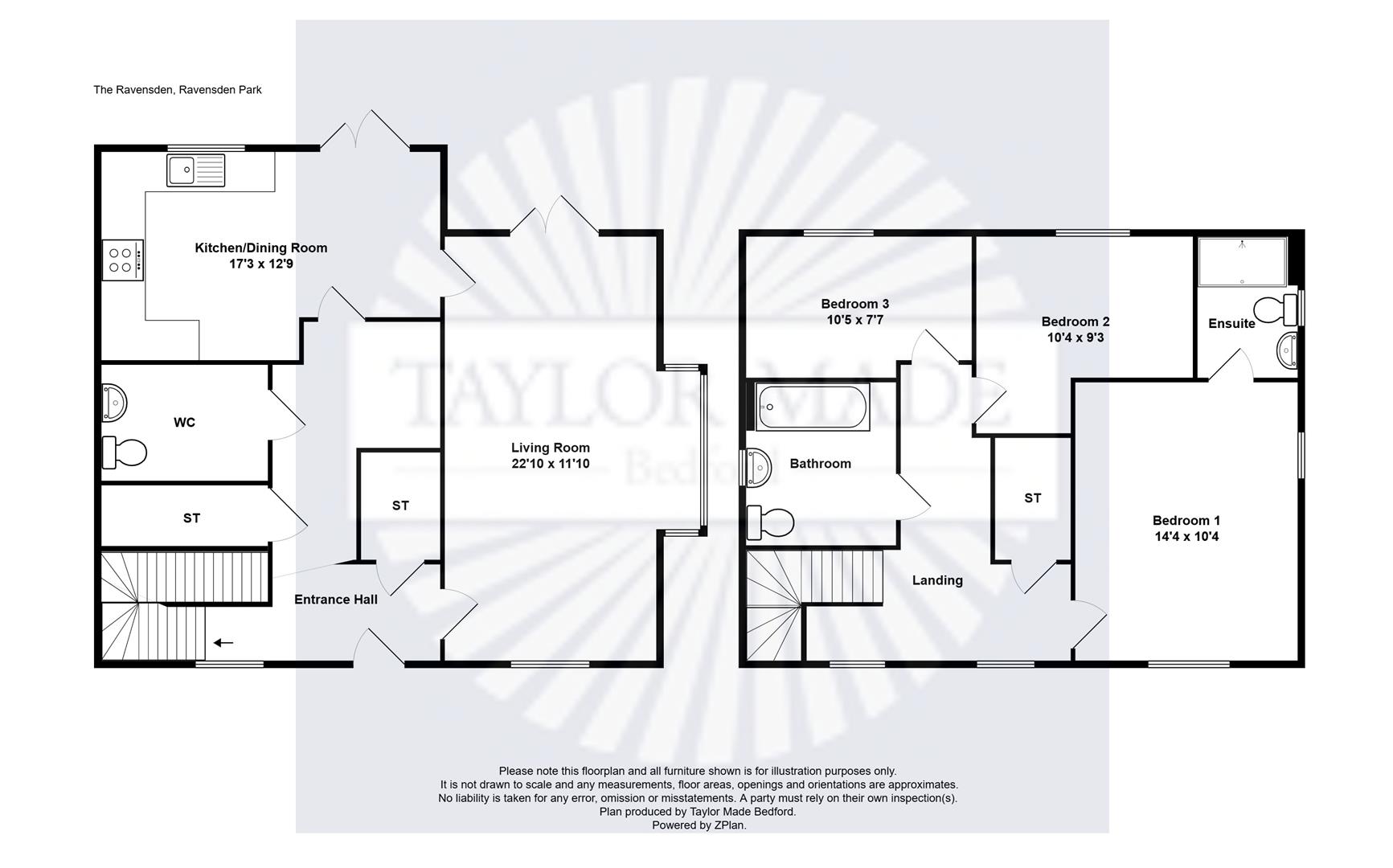 69, Morinsbury Road, Bedford floorplan