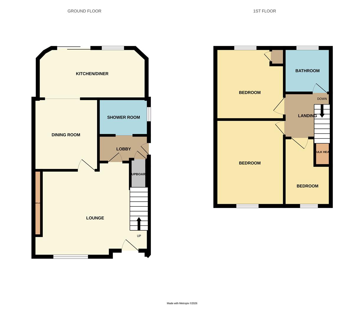 113, Grosvenor Way, Brierley Hill floorplan