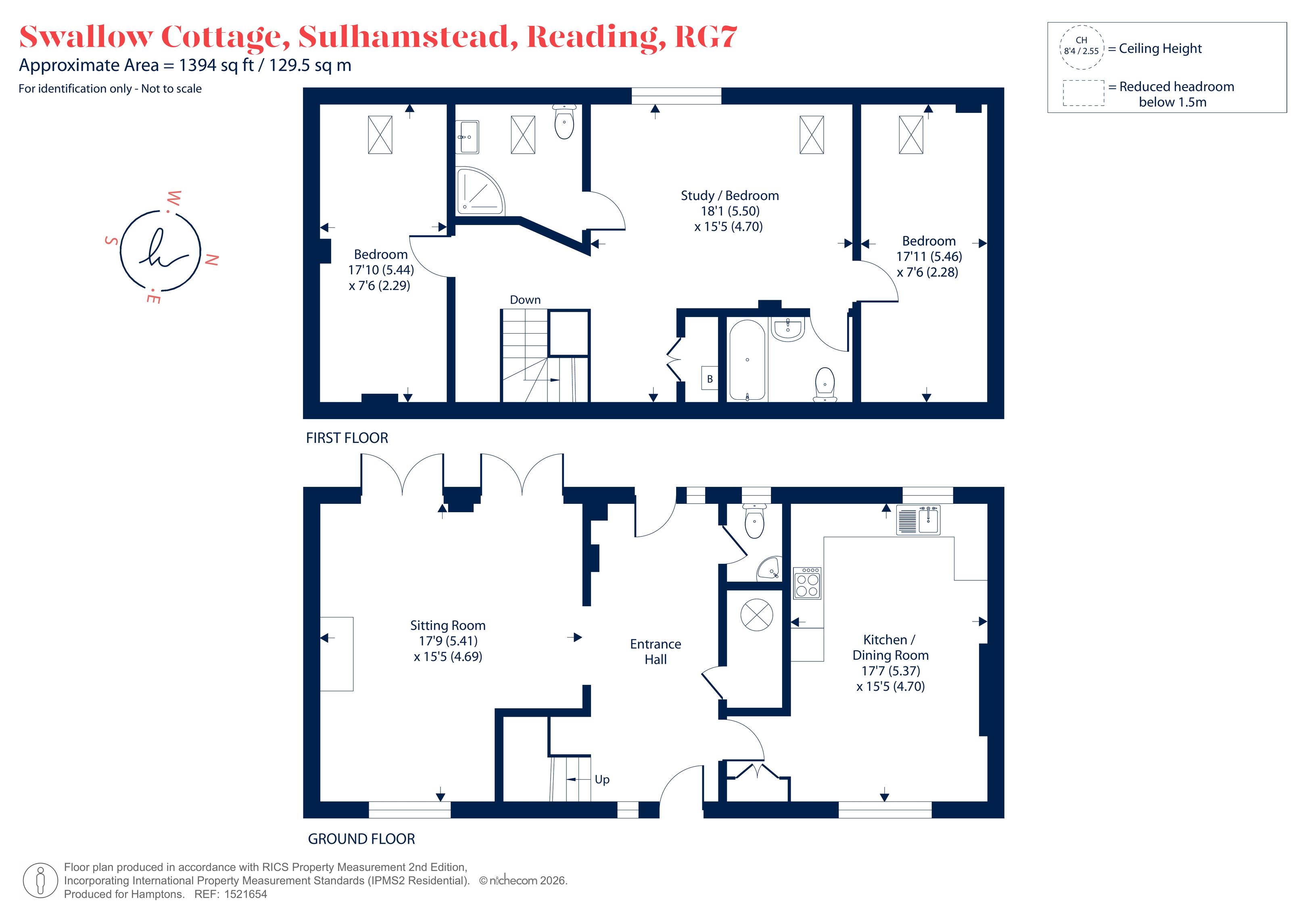 Swallow Cottage, Hosehill, Reading floorplan