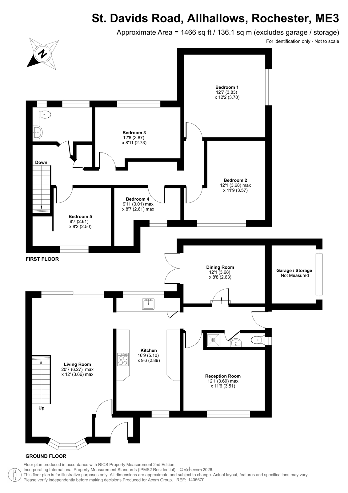48, St. Davids Road, Rochester floorplan