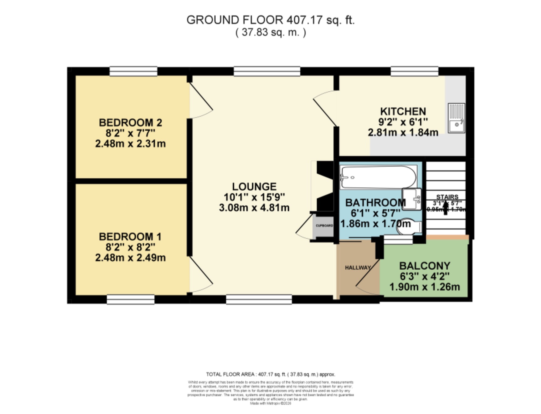 36, Waltham Road, Twydall, Gillingham floorplan