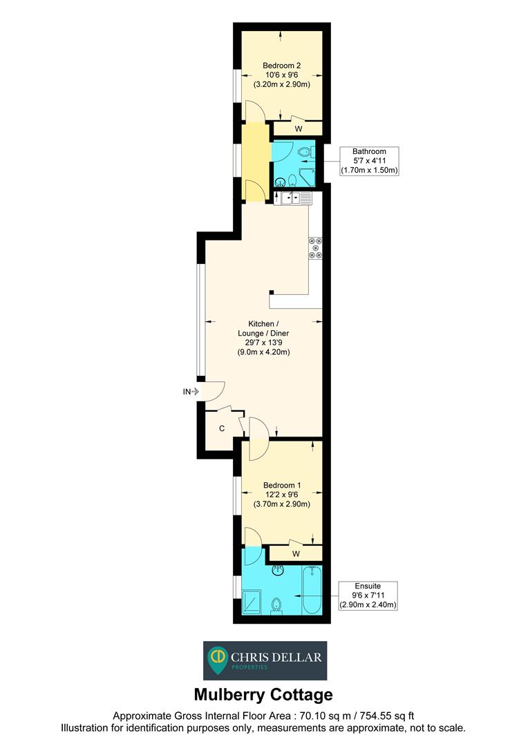 Mulberry Cottage, 4 Trove House, Buntingford floorplan