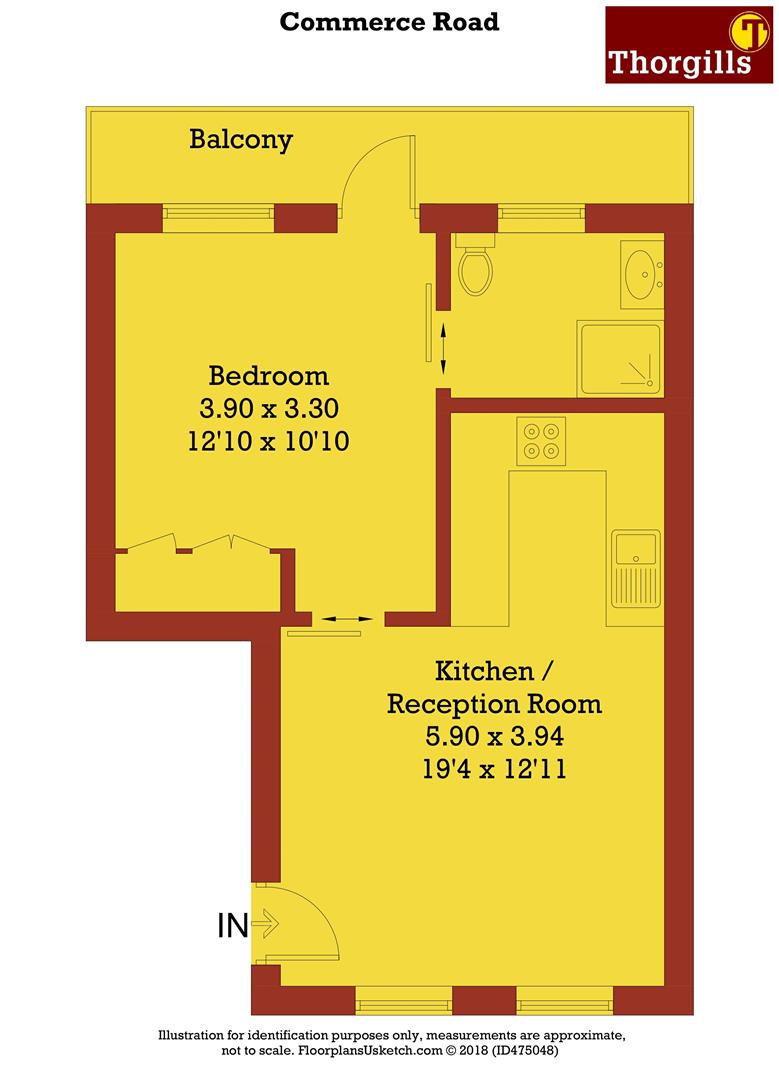 1 Bedrooms Flat to rent in Commerce Road, Brentford TW8