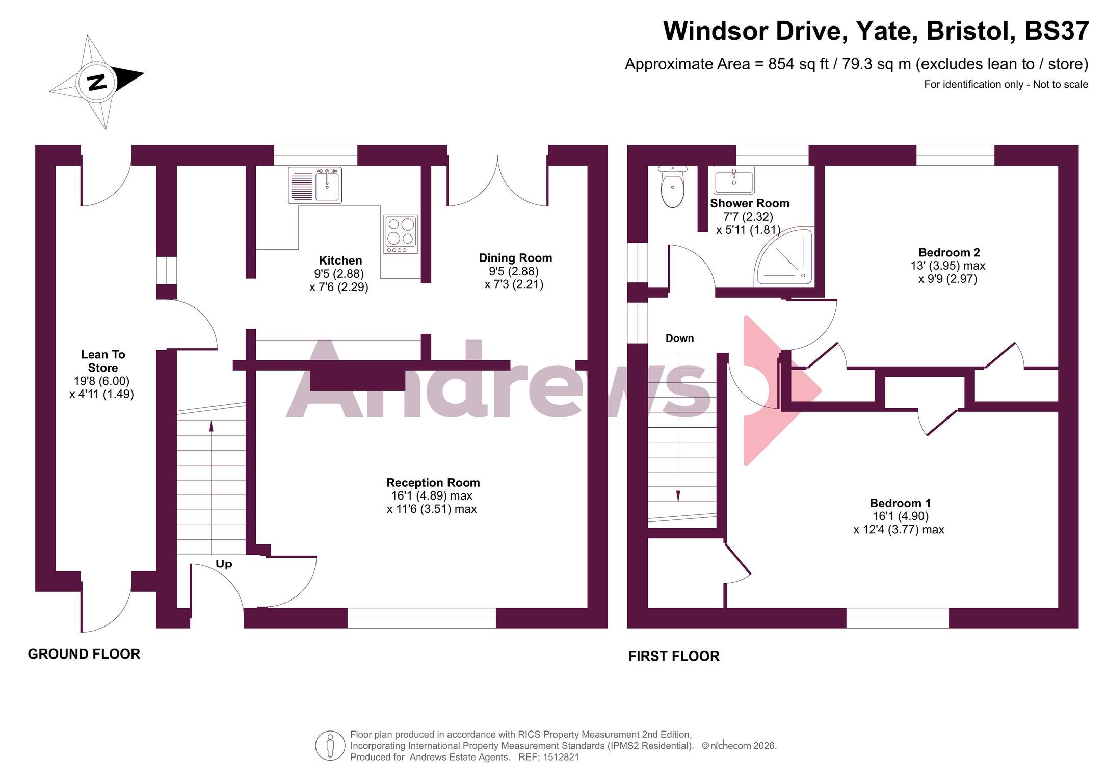 71, Windsor Drive, Bristol floorplan