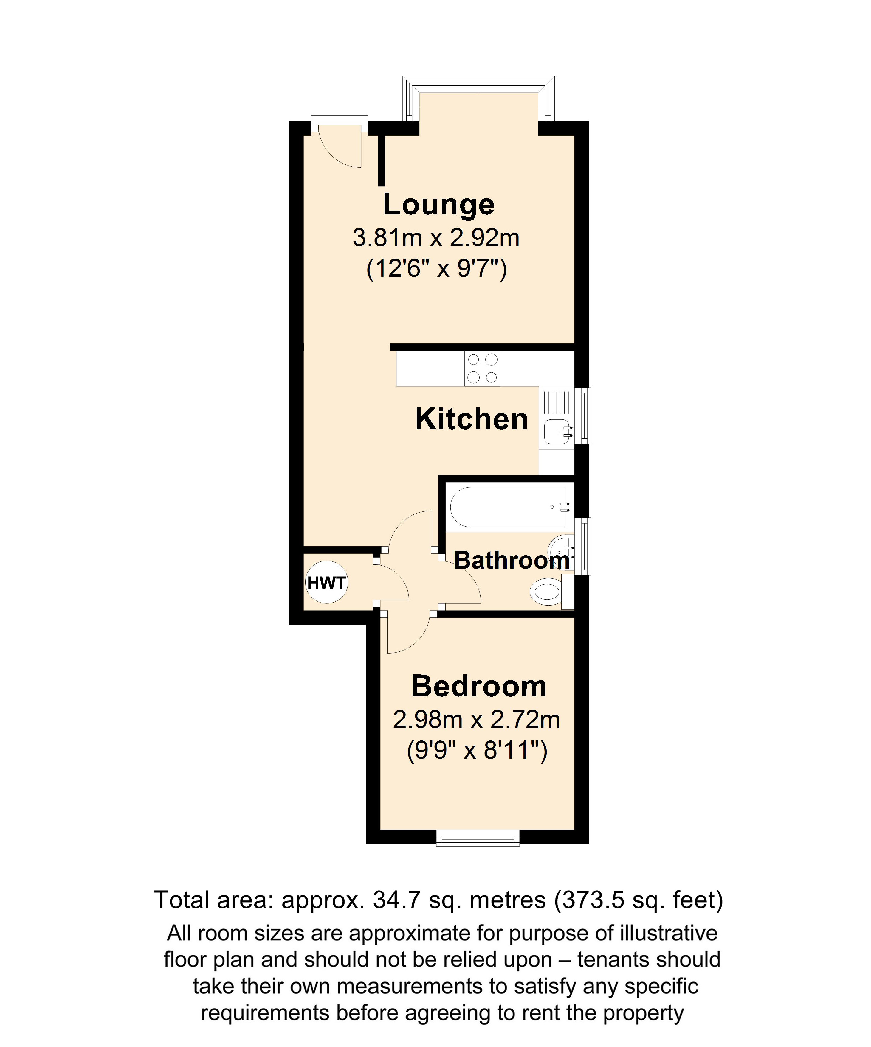 6, Bergamot Gardens, Walnut Tree floorplan