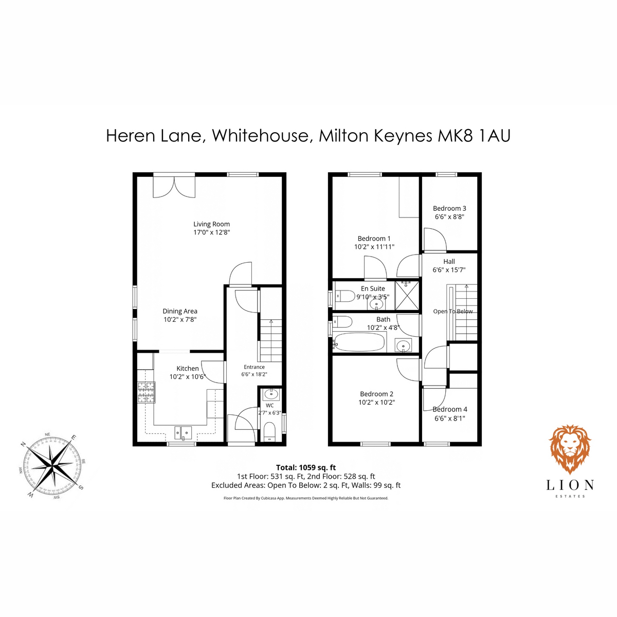 54, Heren Lane, Milton Keynes floorplan