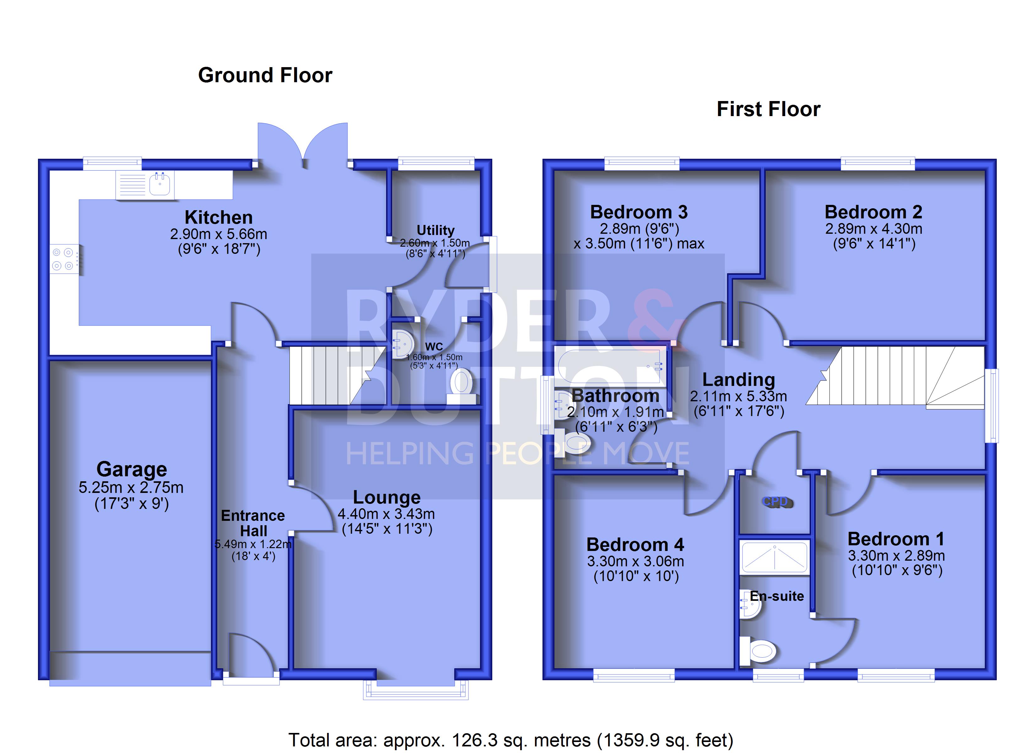 60, Tarnside Close, Rochdale floorplan