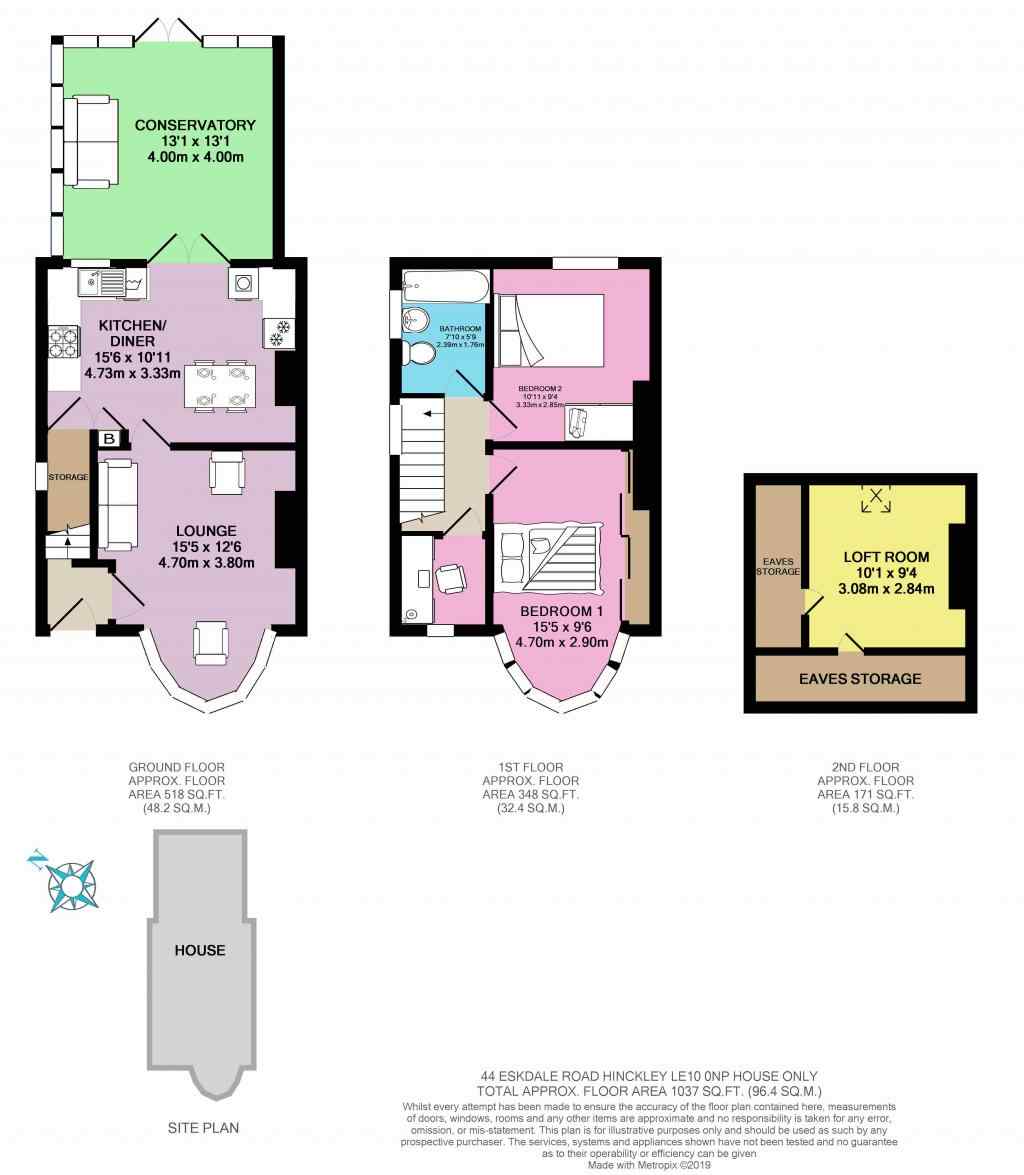 3 Bedrooms Semi-detached house for sale in Eskdale Road, Hinckley LE10