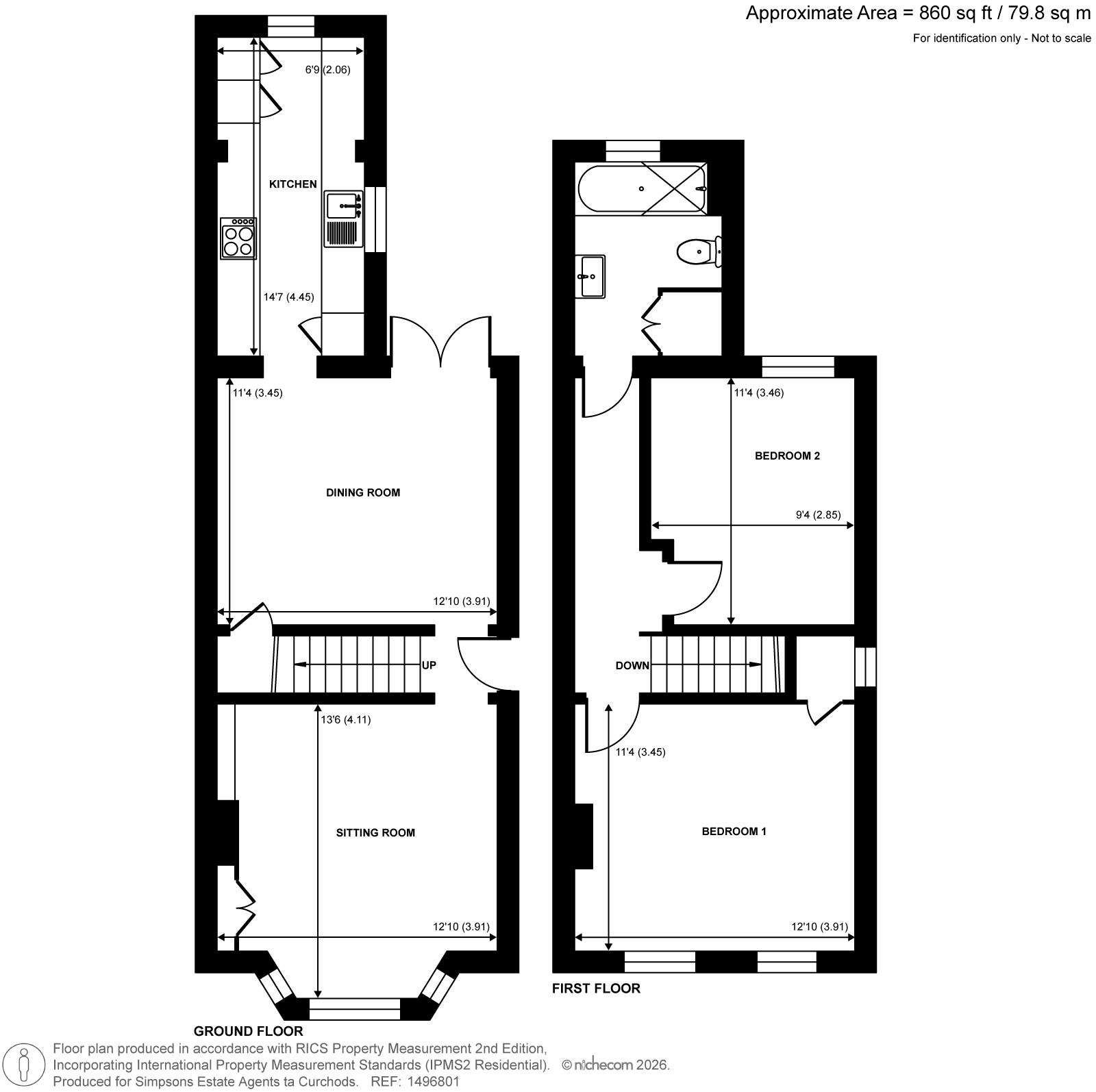 72, Vale Farm Road, Surrey floorplan