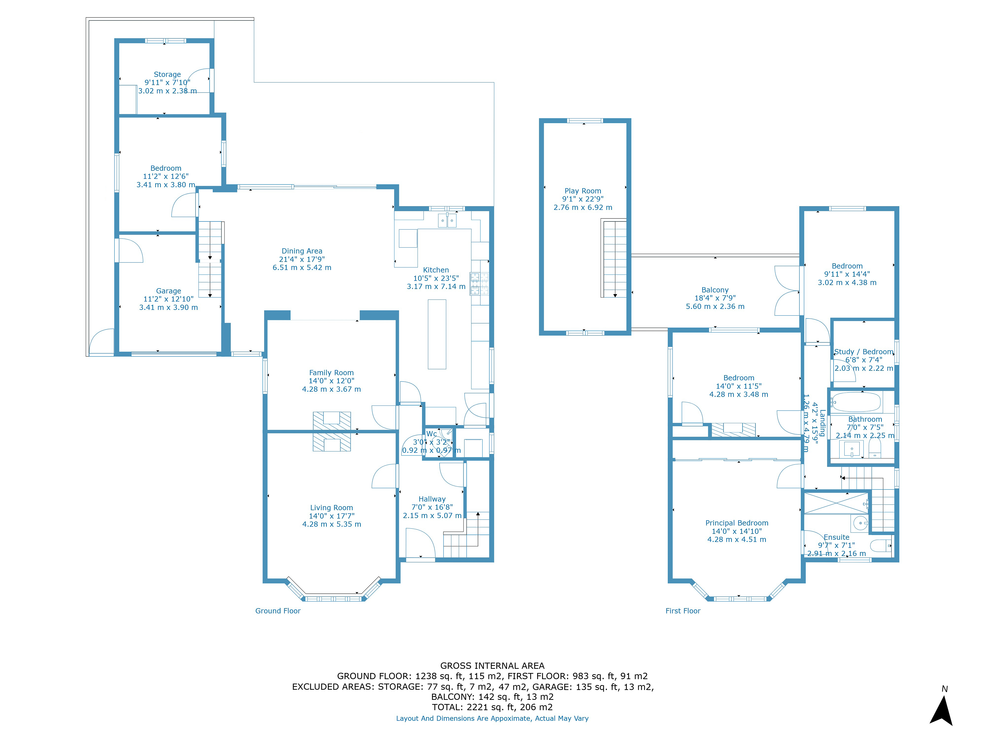 128, West Street, Essex floorplan