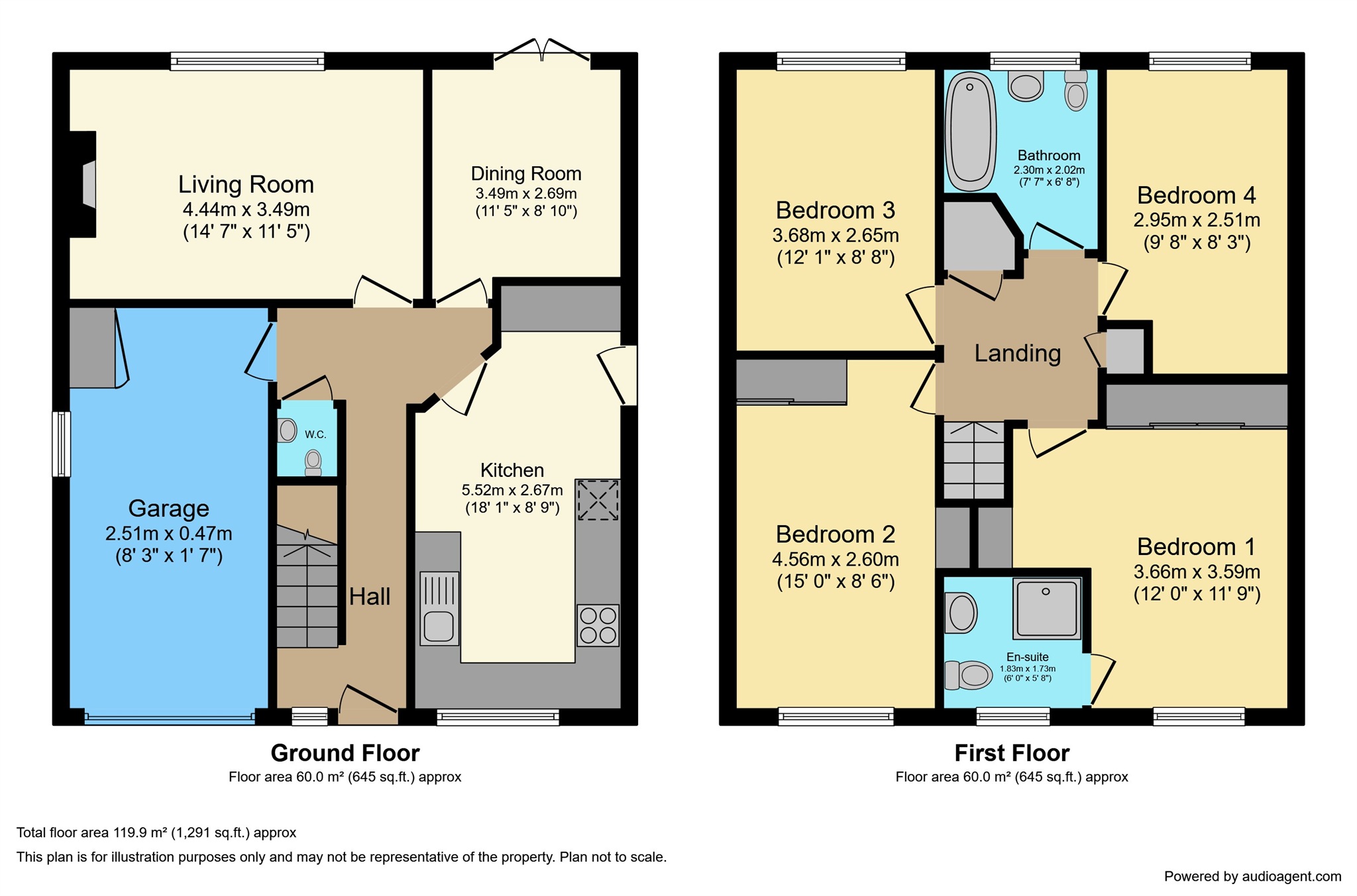 15, Wentworth Grove, Winsford floorplan